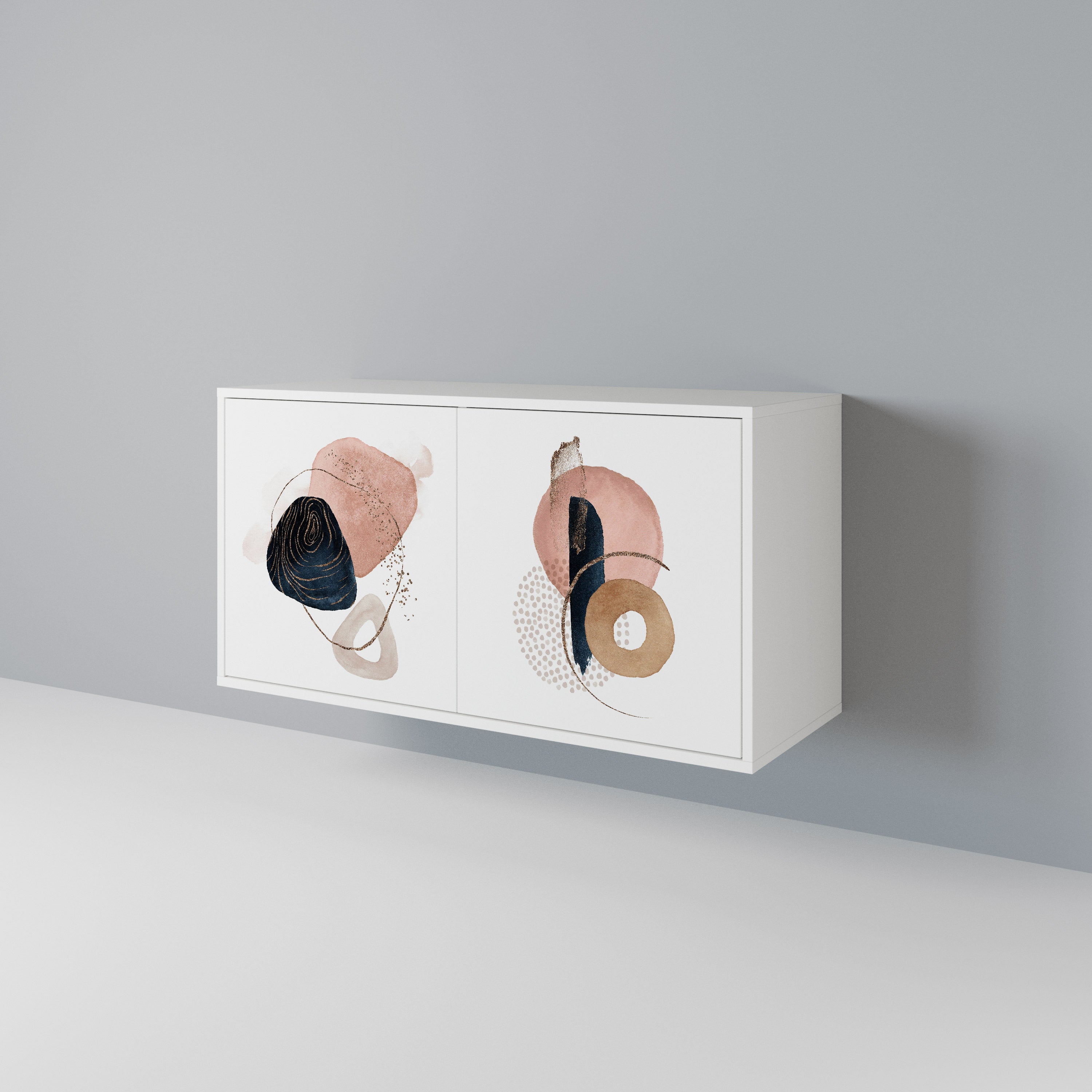 COLORFUL SHAPES Skänk med två dörrar
