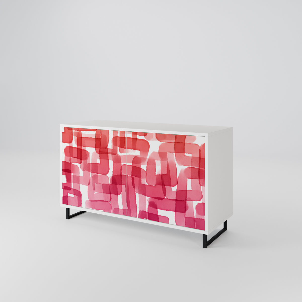 KALEIDOSCOPIC CUBISM Skänk med två dörrar