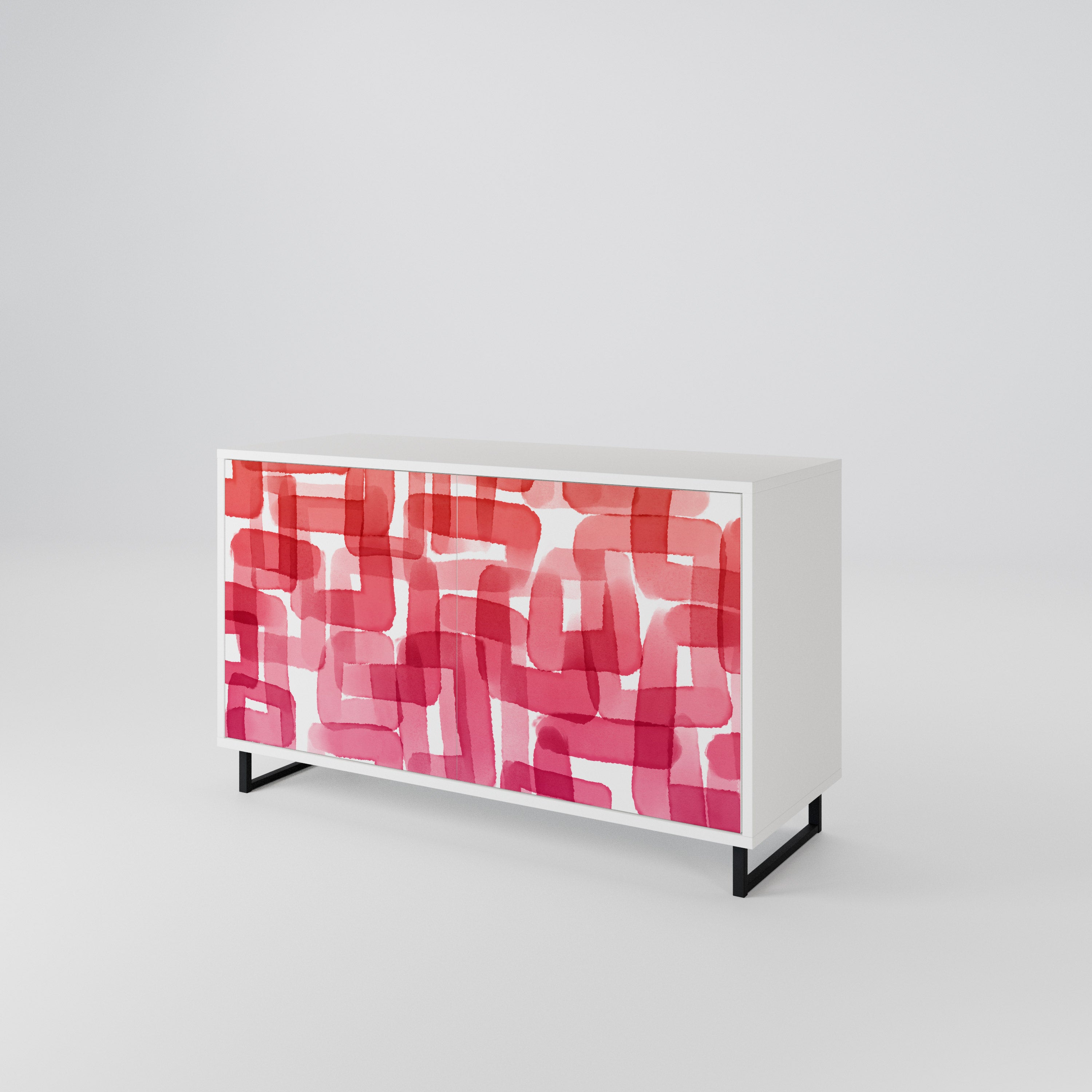KALEIDOSCOPIC CUBISM Skänk med två dörrar