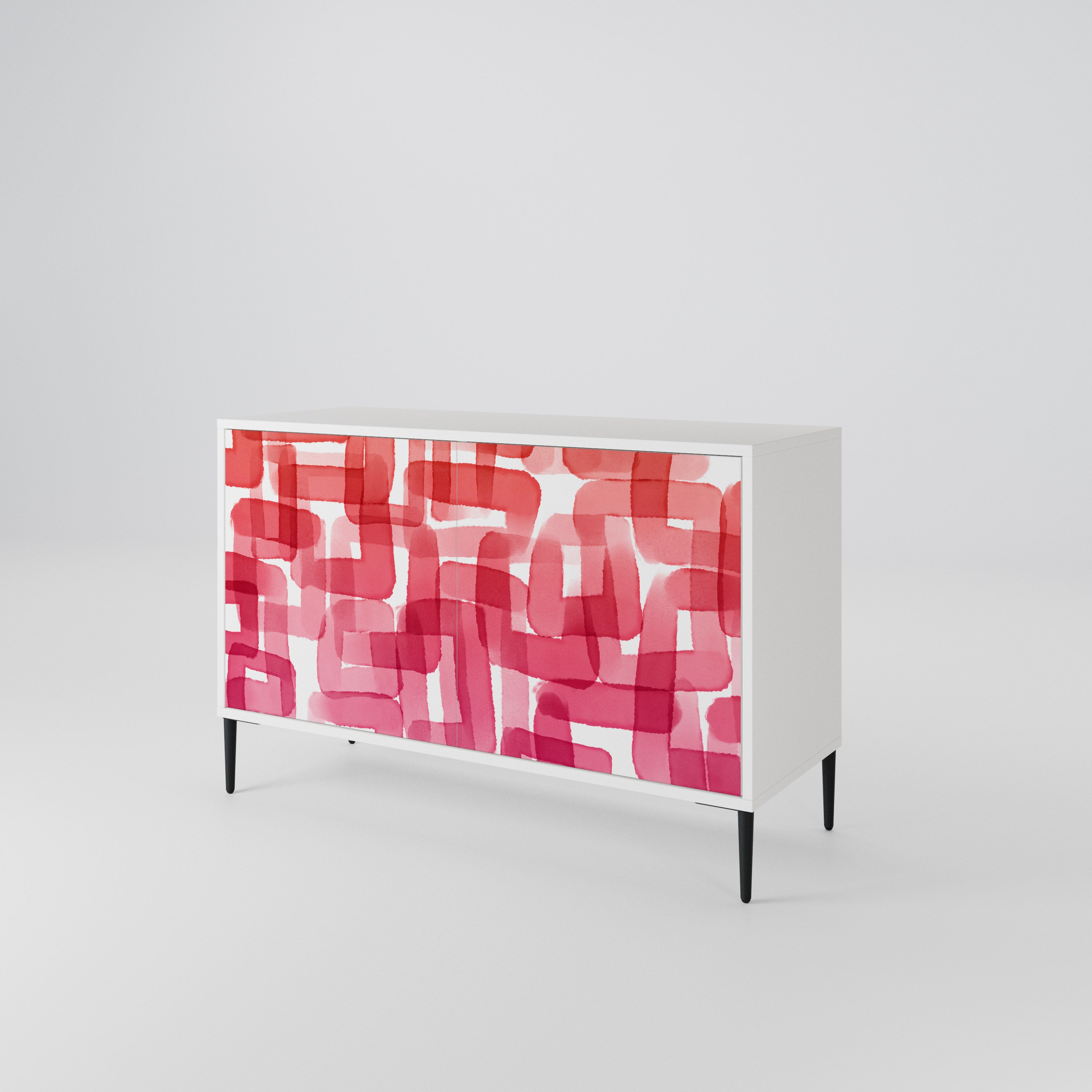 KALEIDOSCOPIC CUBISM Skänk med två dörrar