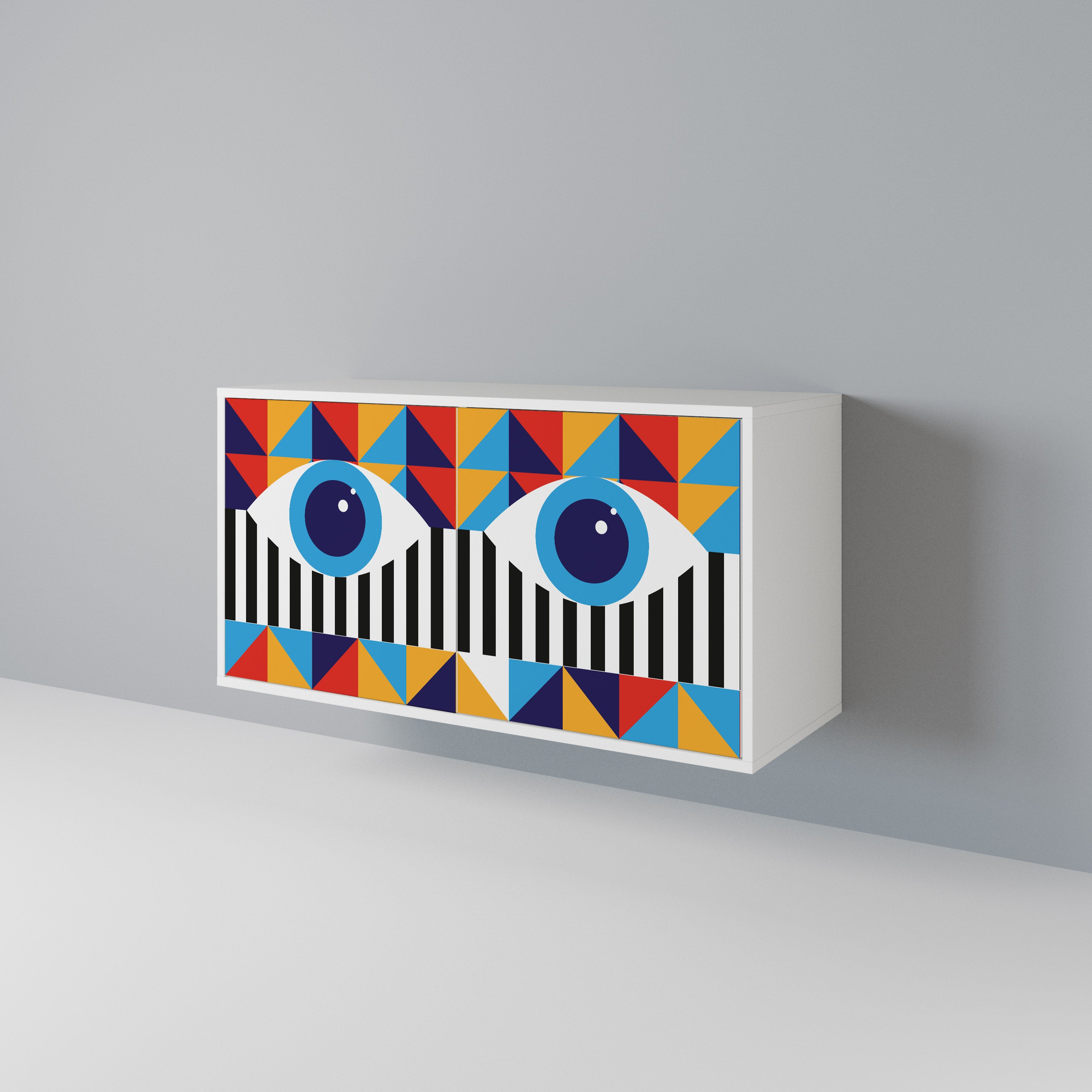 ABSTRACTION AND GEOMETRY Skänk med två dörrar
