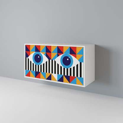 ABSTRACTION AND GEOMETRY Skänk med två dörrar