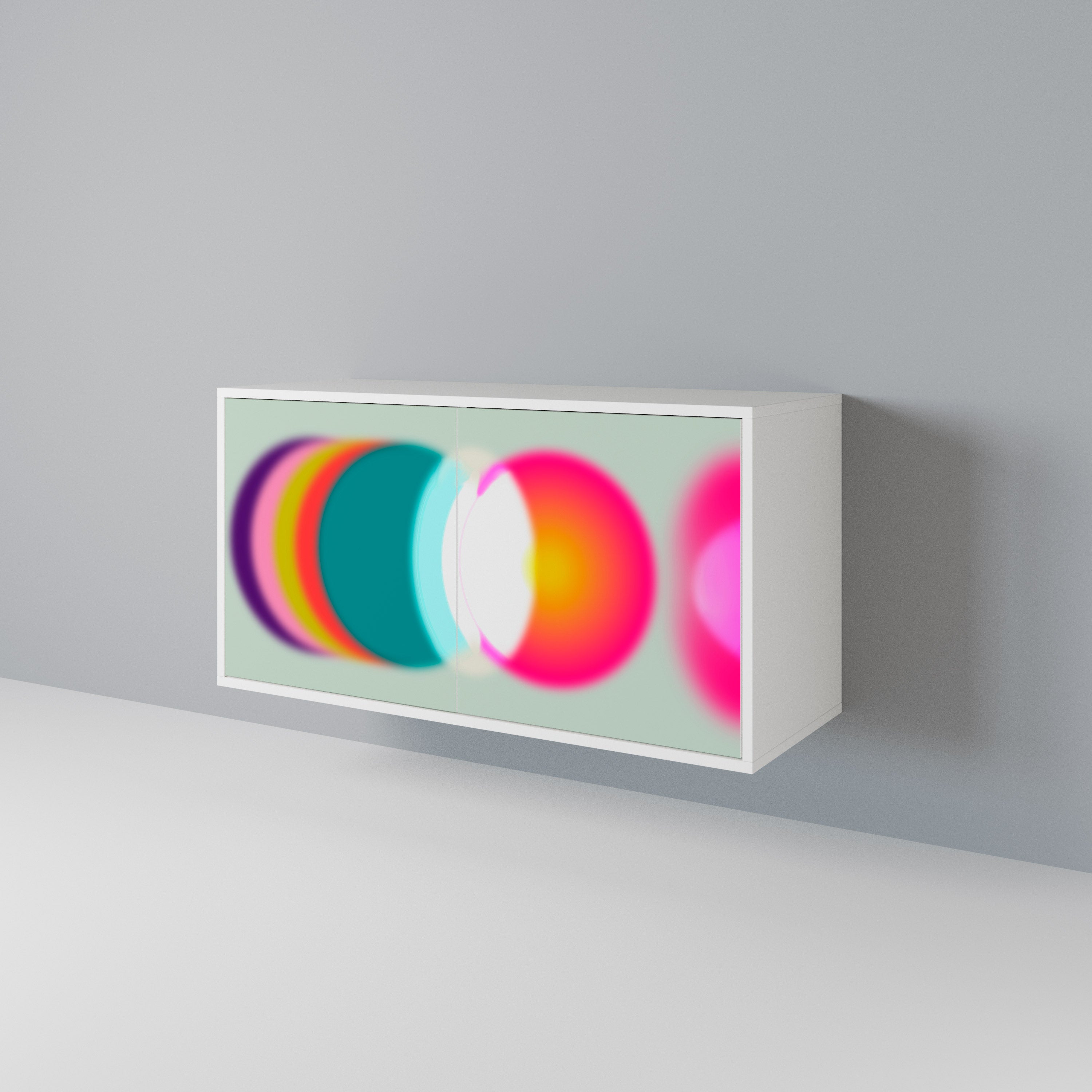 SYMPHONY OF COLORS Skänk med två dörrar