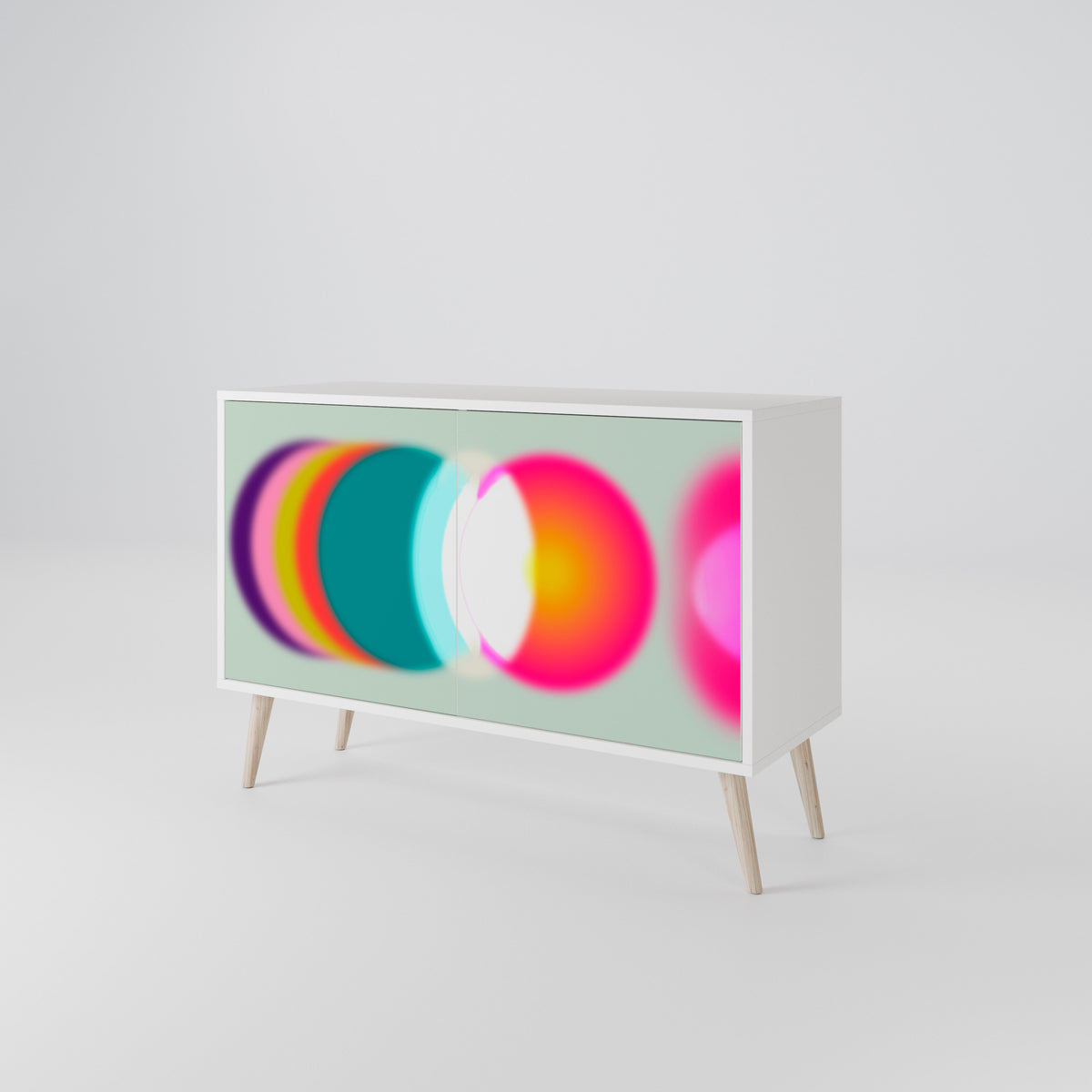 SYMPHONY OF COLORS Skänk med två dörrar