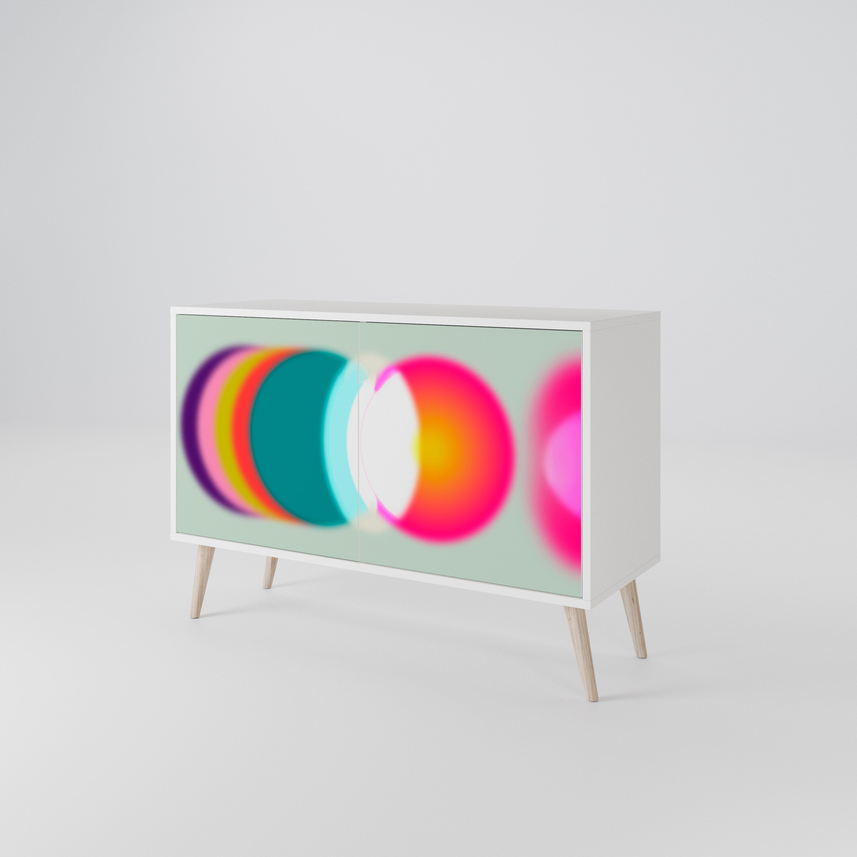 SYMPHONY OF COLORS Skänk med två dörrar