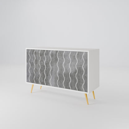 WAVES OF CONCRETE Skänk med två dörrar