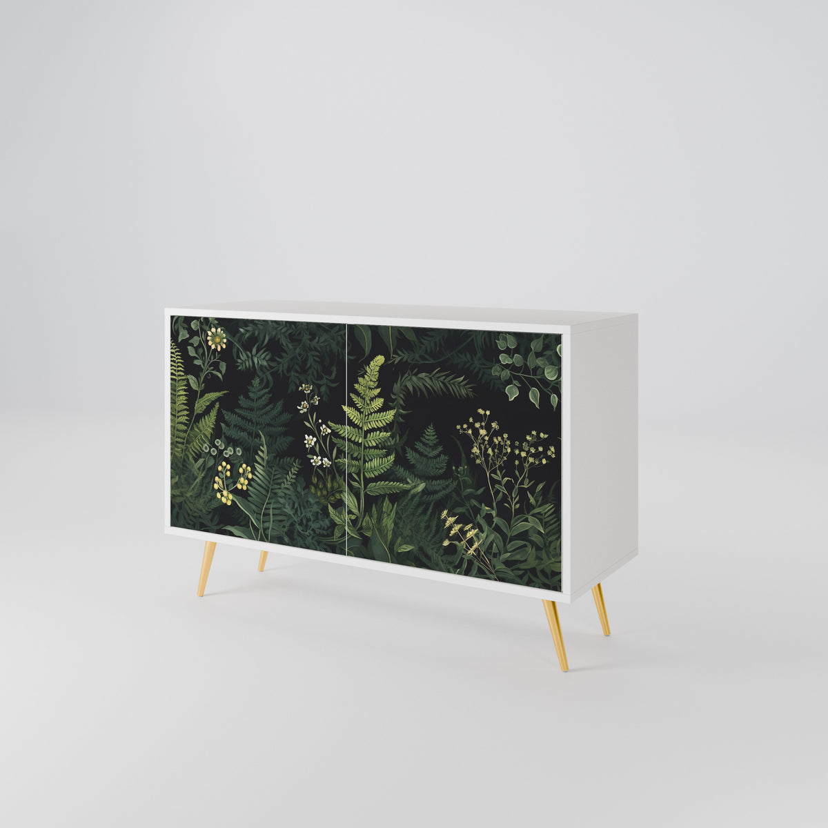 FERN FLOWERS Skänk med två dörrar
