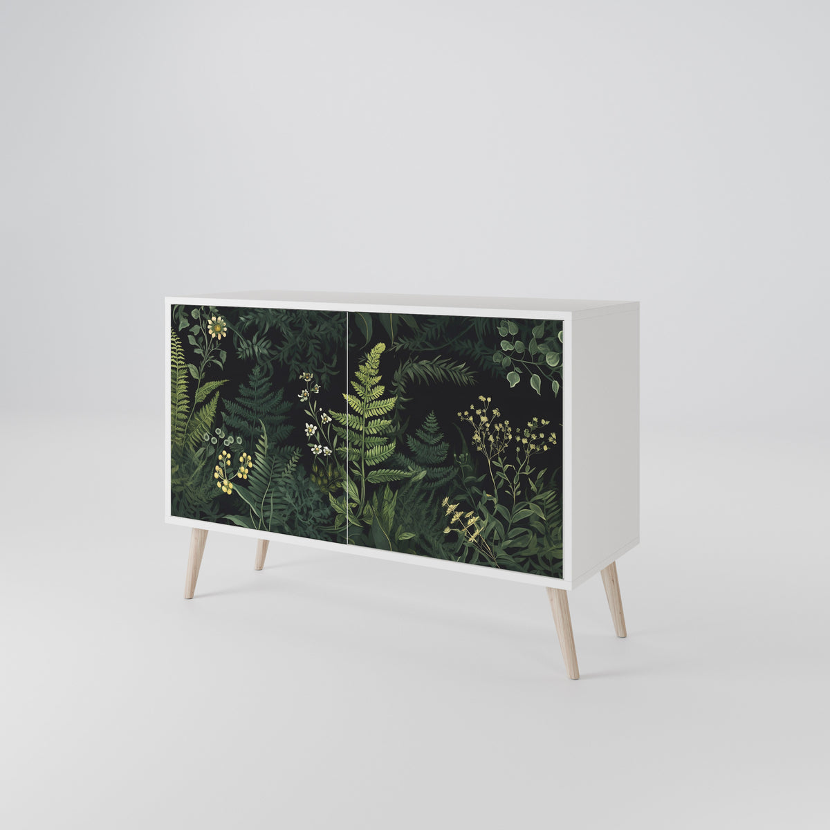 FERN FLOWERS Skänk med två dörrar