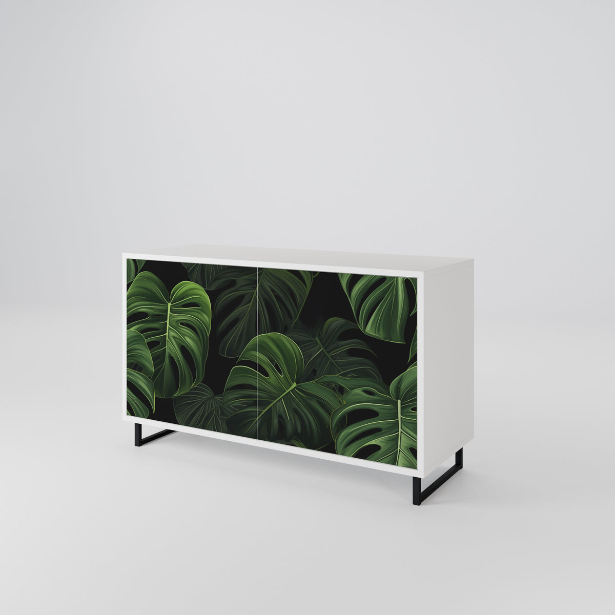 INFINITE MONSTERA Skänk med två dörrar