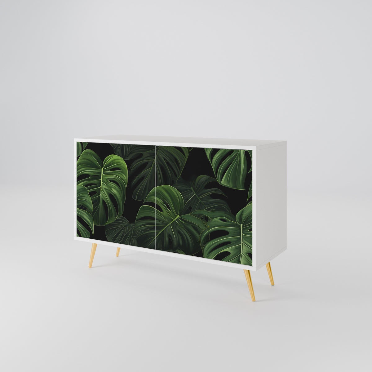 INFINITE MONSTERA Skänk med två dörrar