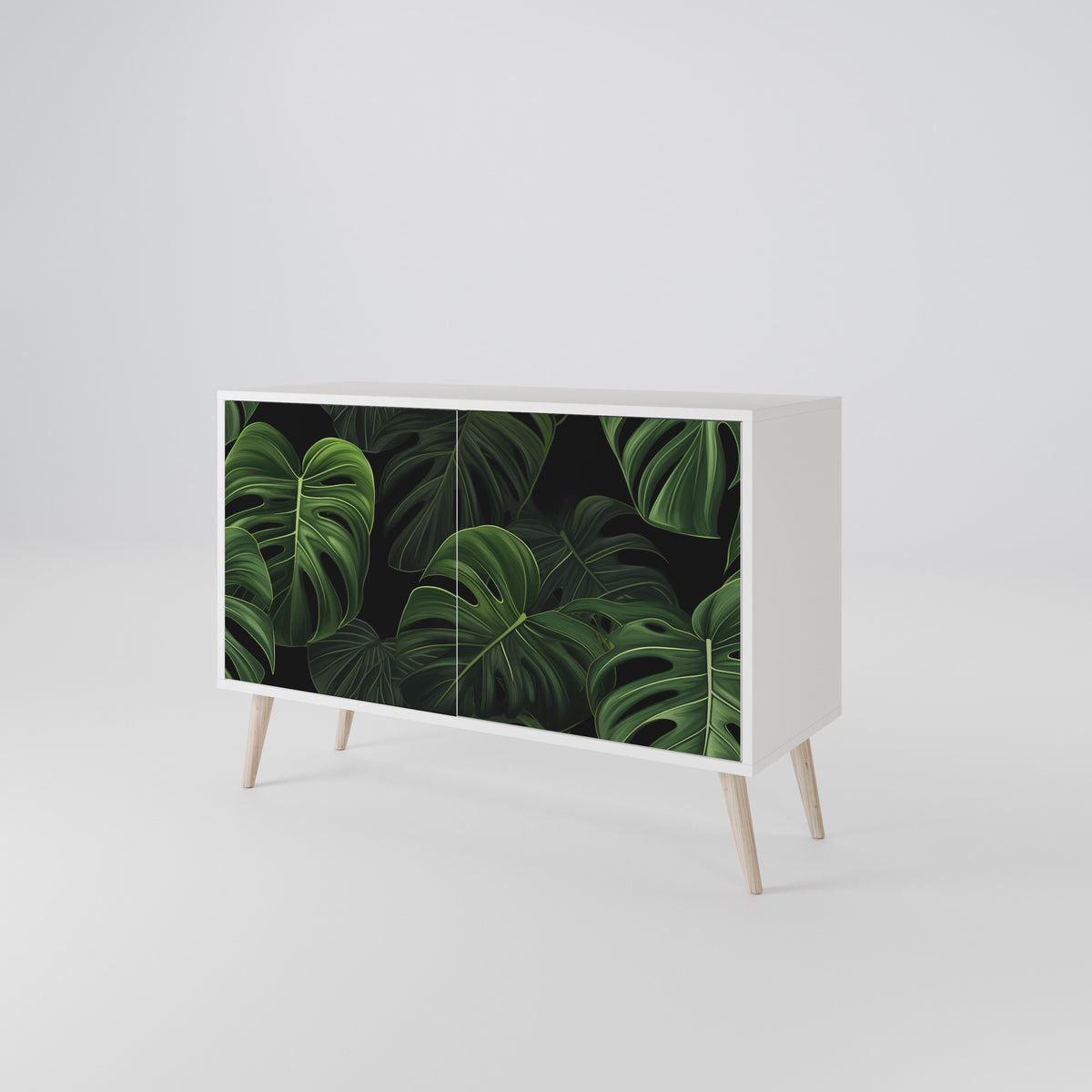 INFINITE MONSTERA Skänk med två dörrar