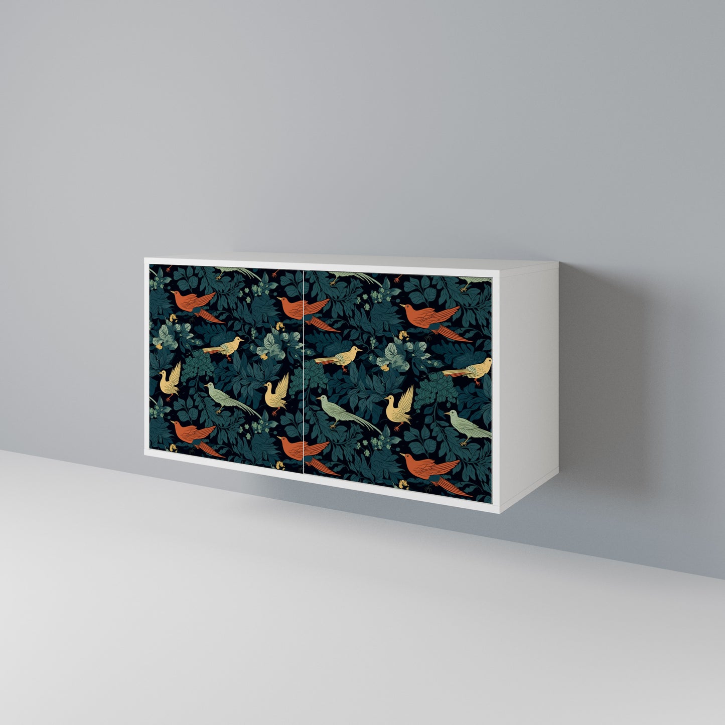 FOWL ORNAMENT Skänk med två dörrar