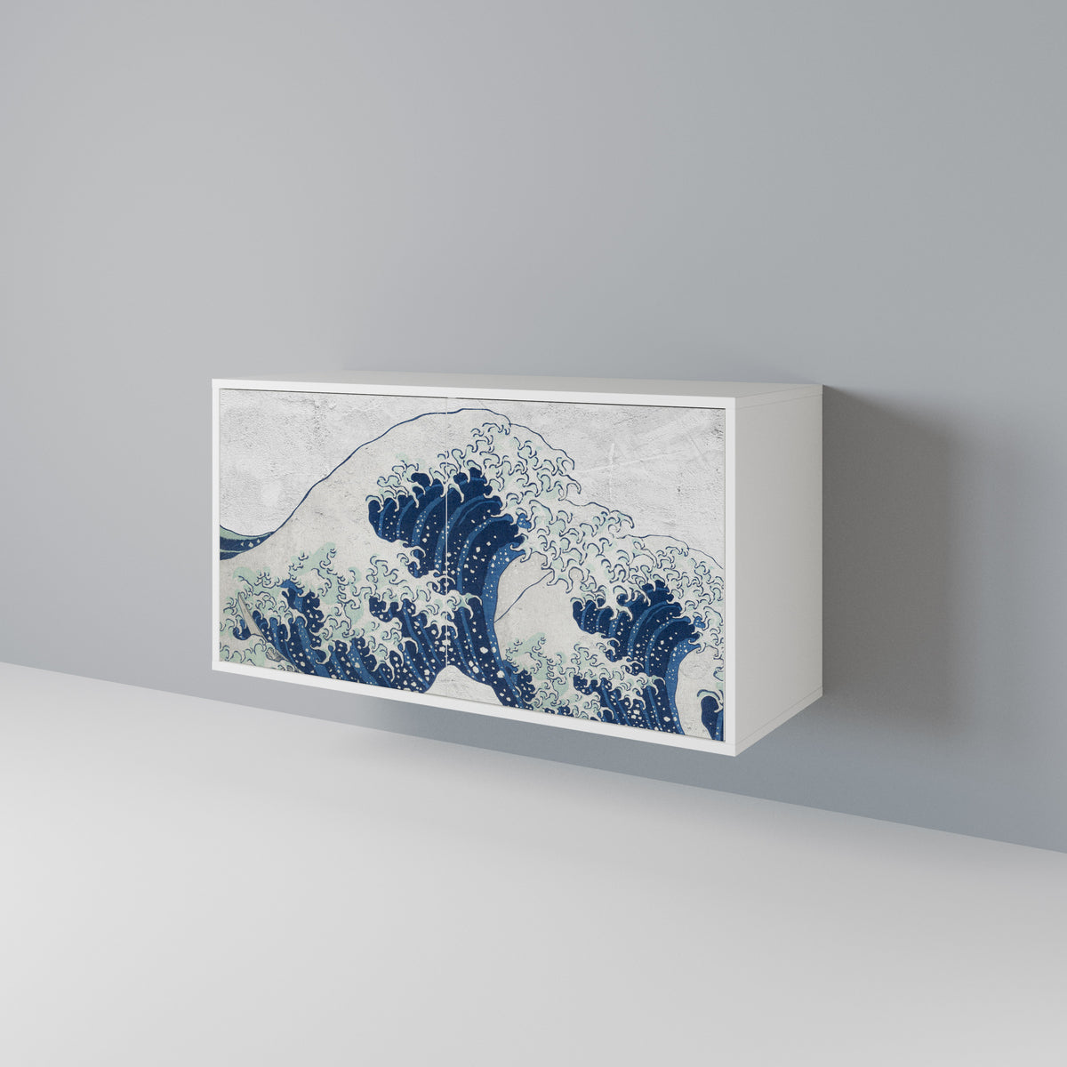 THE GREAT WAVE AT KANAGAWA Skänk med två dörrar