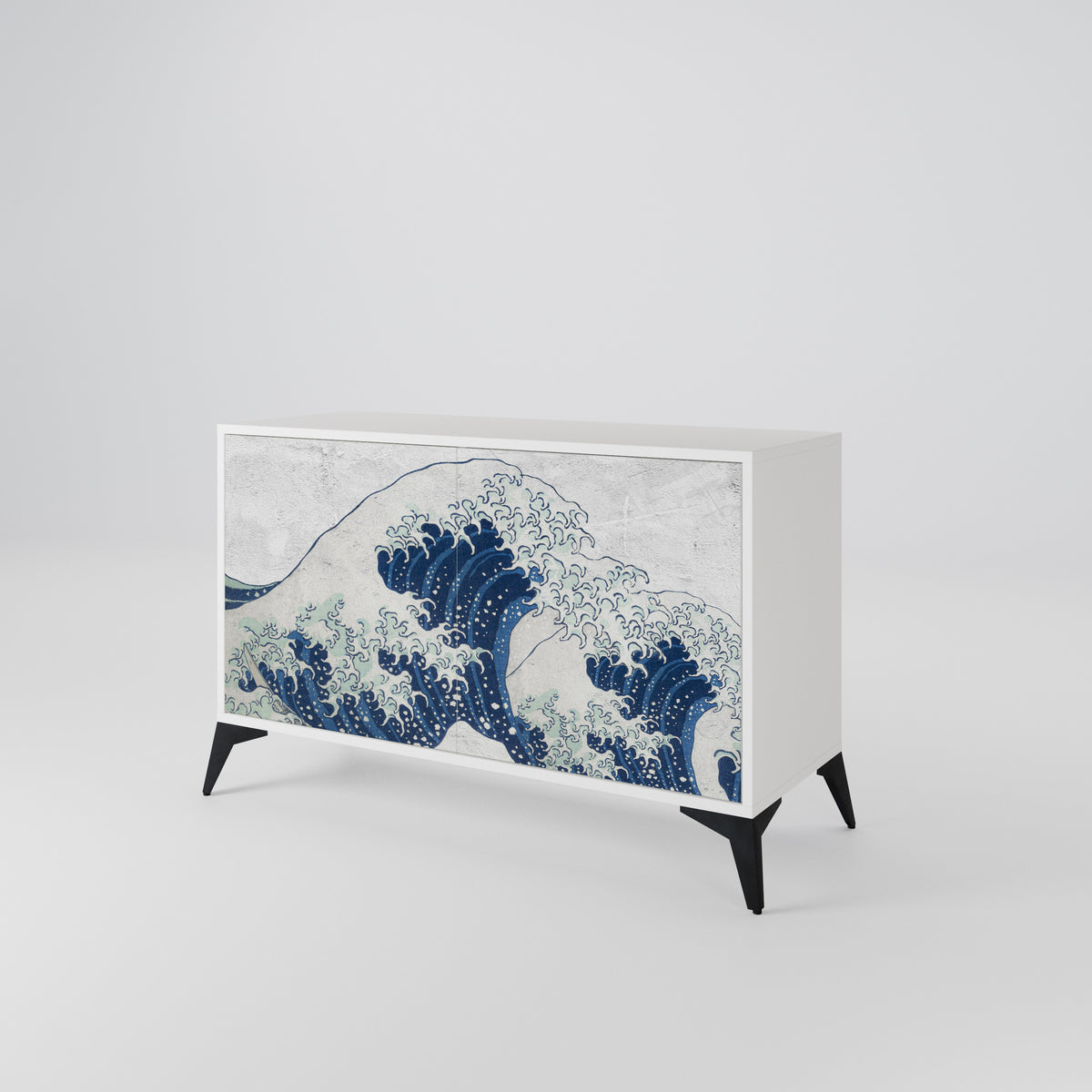 THE GREAT WAVE AT KANAGAWA Skänk med två dörrar