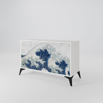 THE GREAT WAVE AT KANAGAWA Skänk med två dörrar