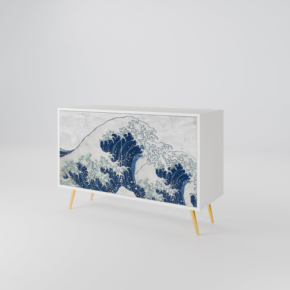 THE GREAT WAVE AT KANAGAWA Skänk med två dörrar