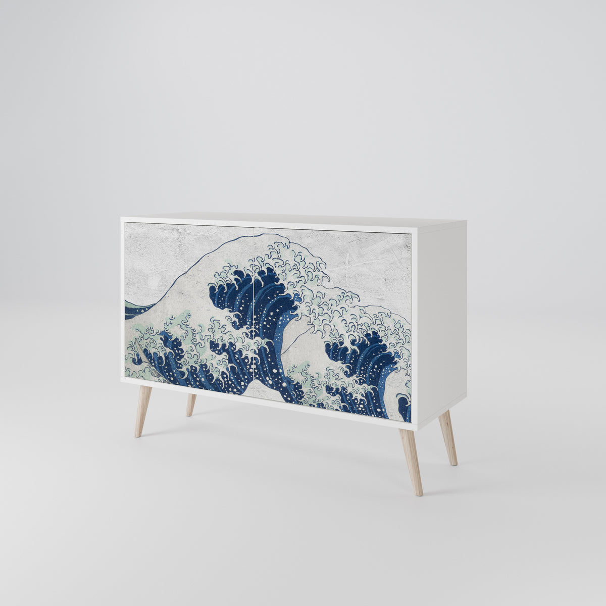 THE GREAT WAVE AT KANAGAWA Skänk med två dörrar