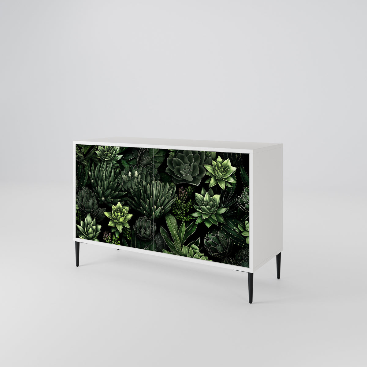 SUCCULENT JUNGLE Skänk med två dörrar