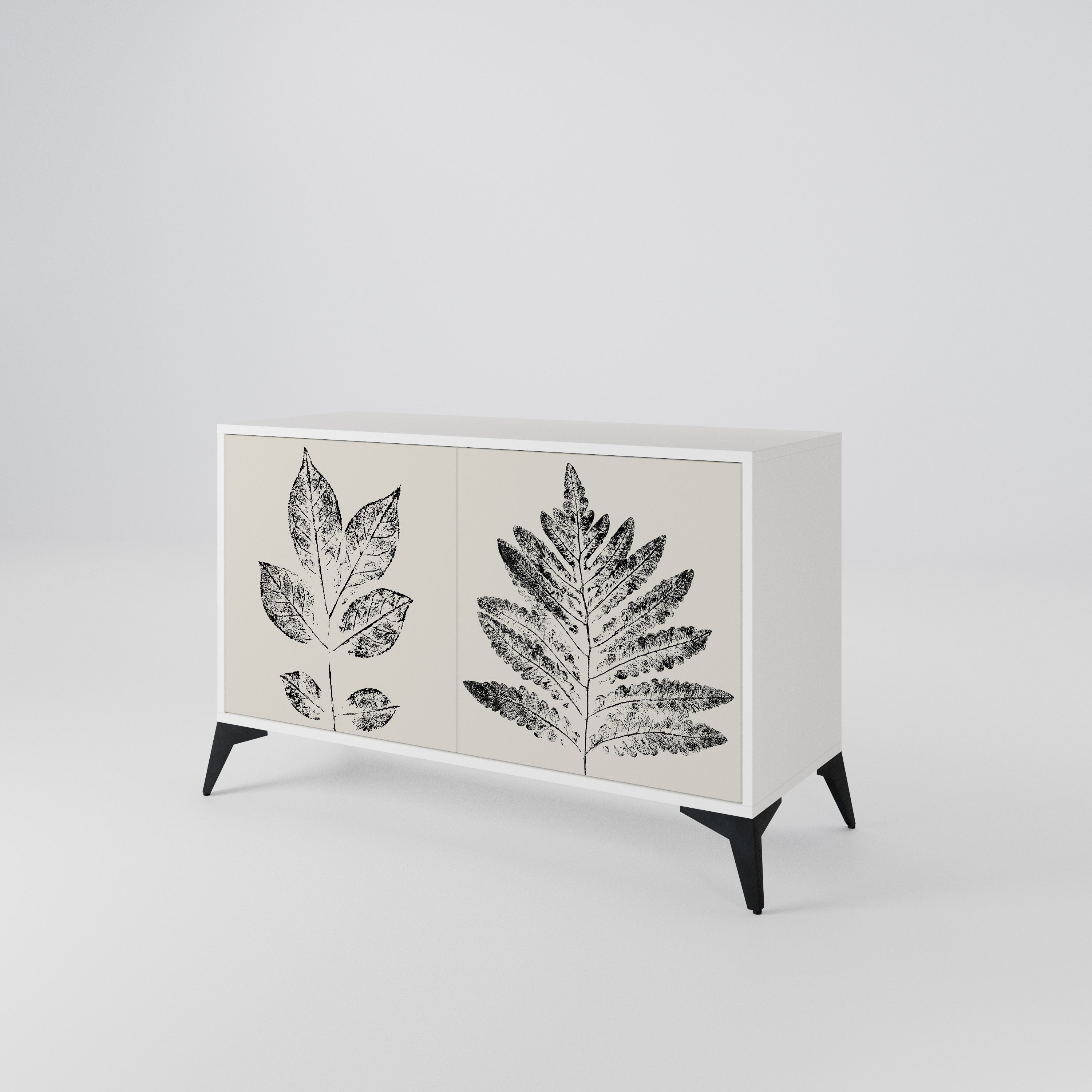 LEAFY STAMPS Skänk med två dörrar
