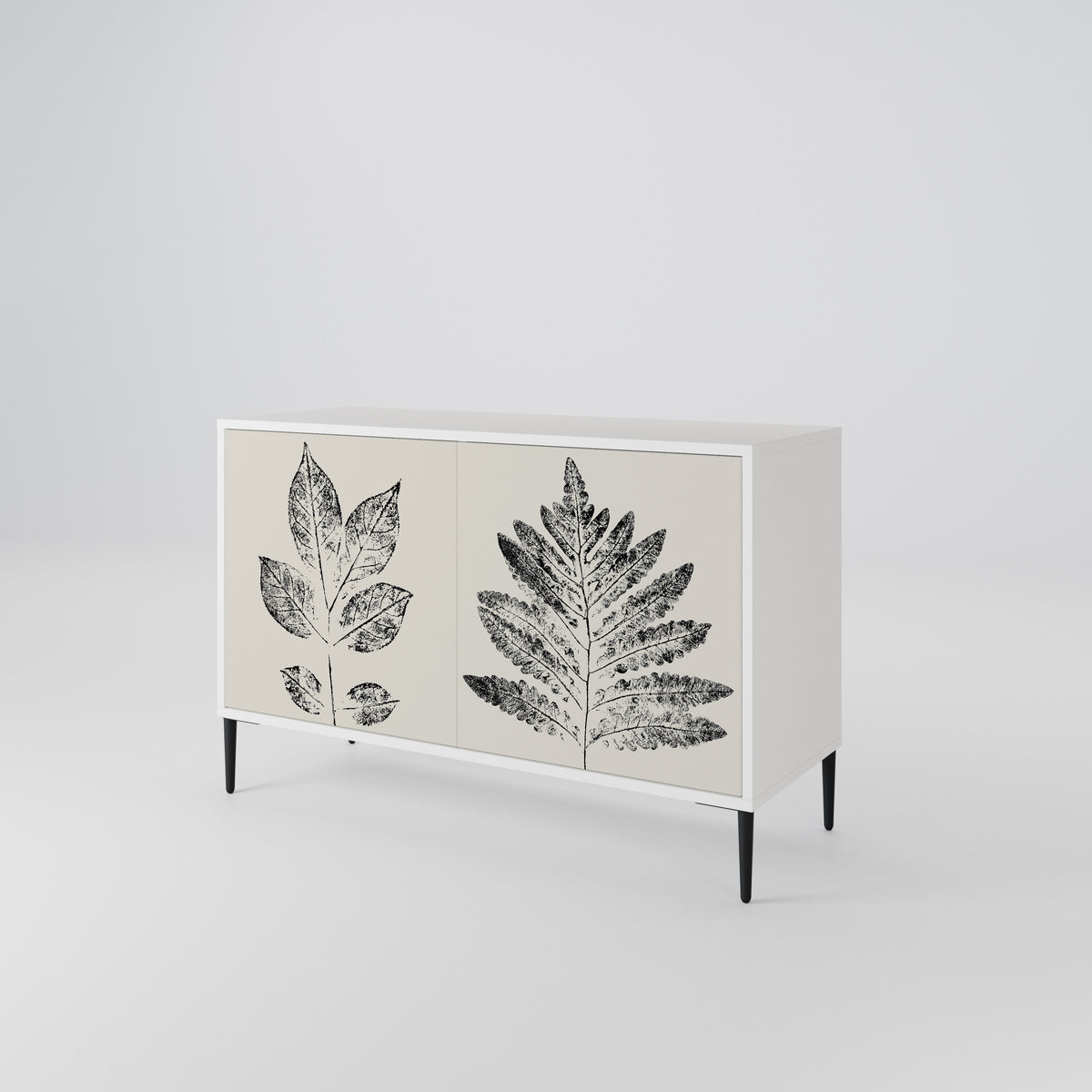 LEAFY STAMPS Skänk med två dörrar