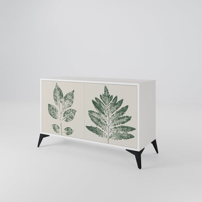 GREEN LEAFY STAMPS Skänk med två dörrar