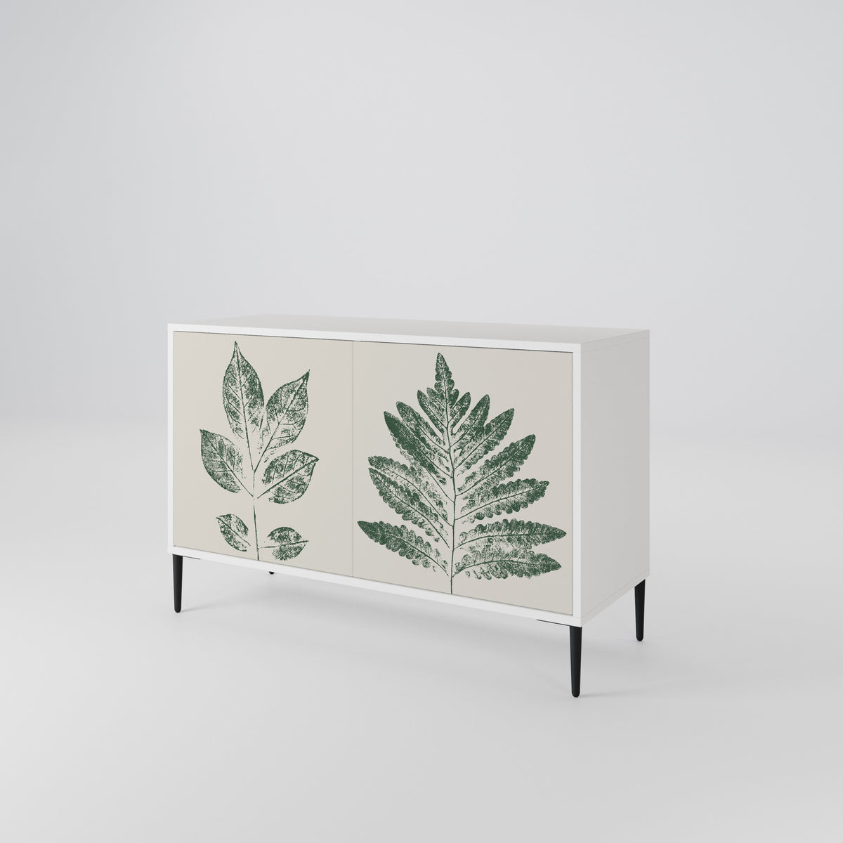 GREEN LEAFY STAMPS Skänk med två dörrar