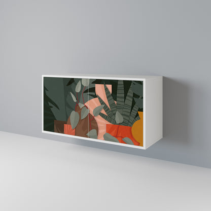 TROPICAL COMPOSITION Skänk med två dörrar