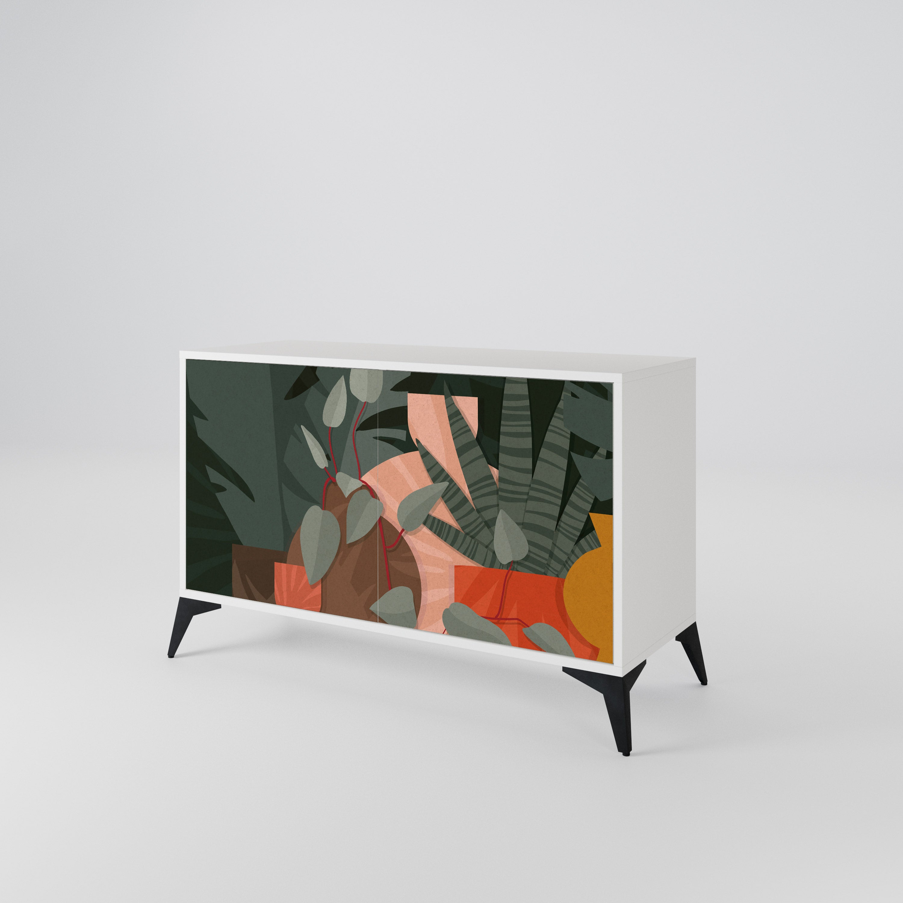 TROPICAL COMPOSITION 2-Door Sideboard