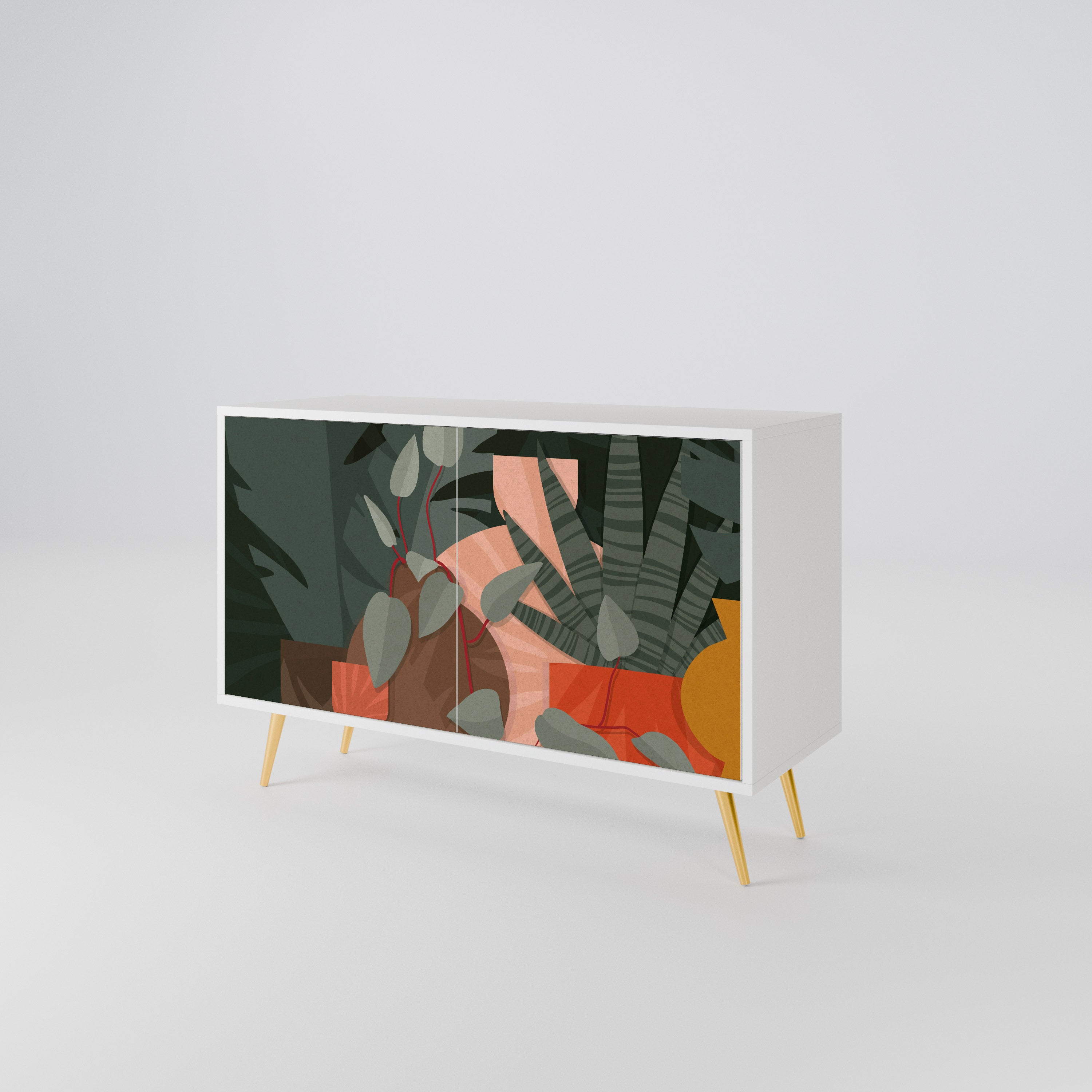 TROPICAL COMPOSITION 2-Door Sideboard