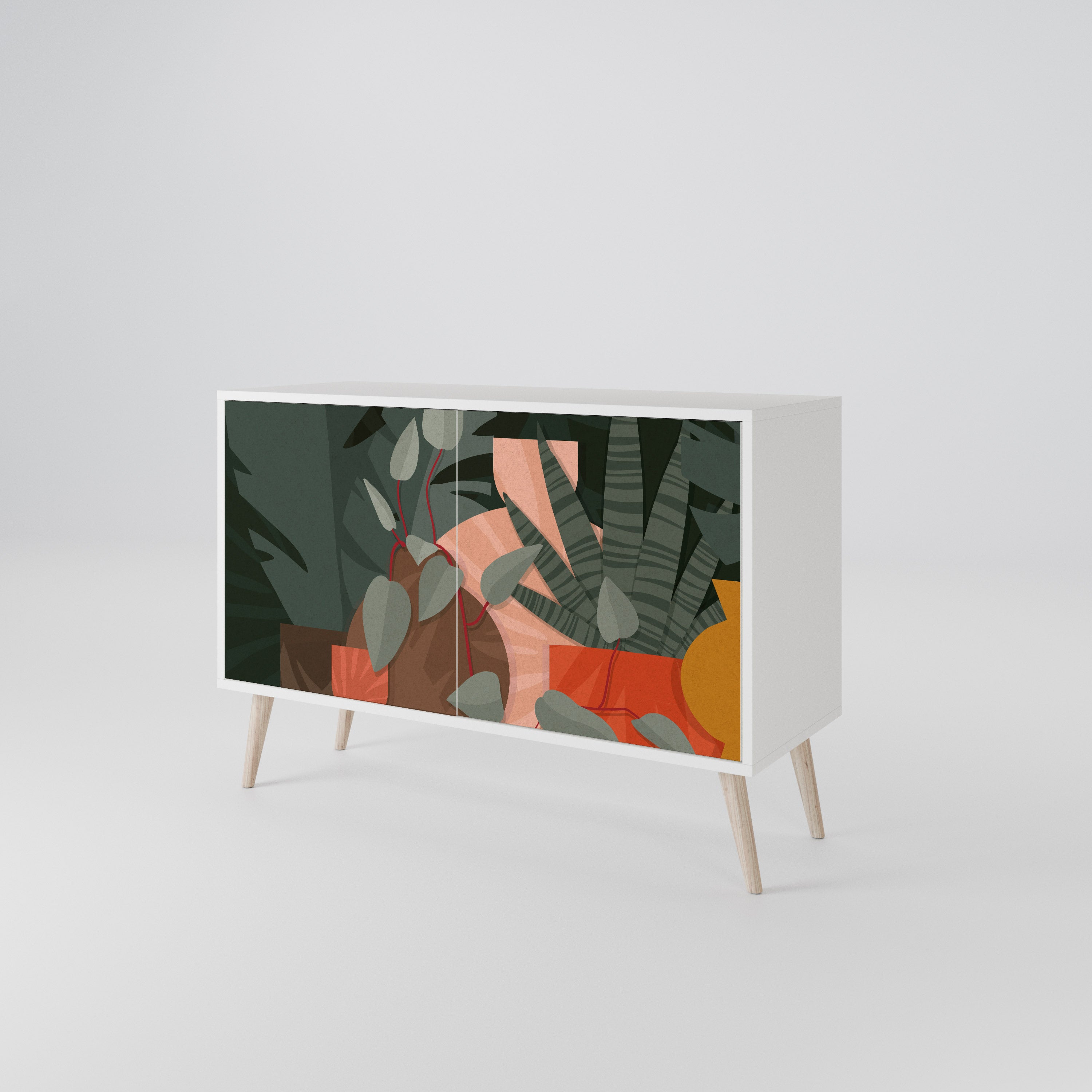 TROPICAL COMPOSITION 2-Door Sideboard