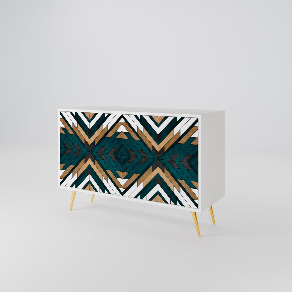 ARTISTIC GEOMETRY Skänk med två dörrar