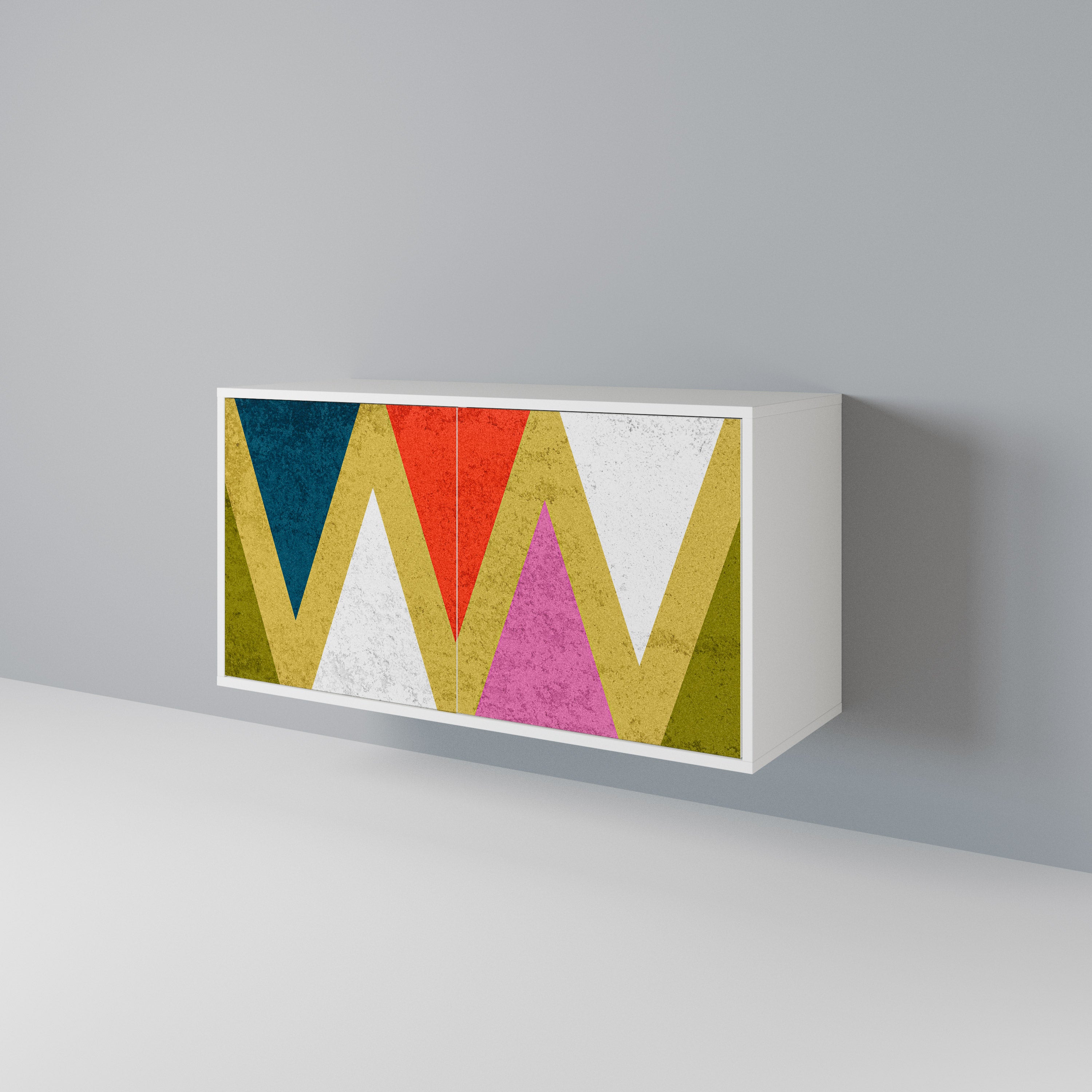 COLORFUL TRIANGLES 2-Door Sideboard