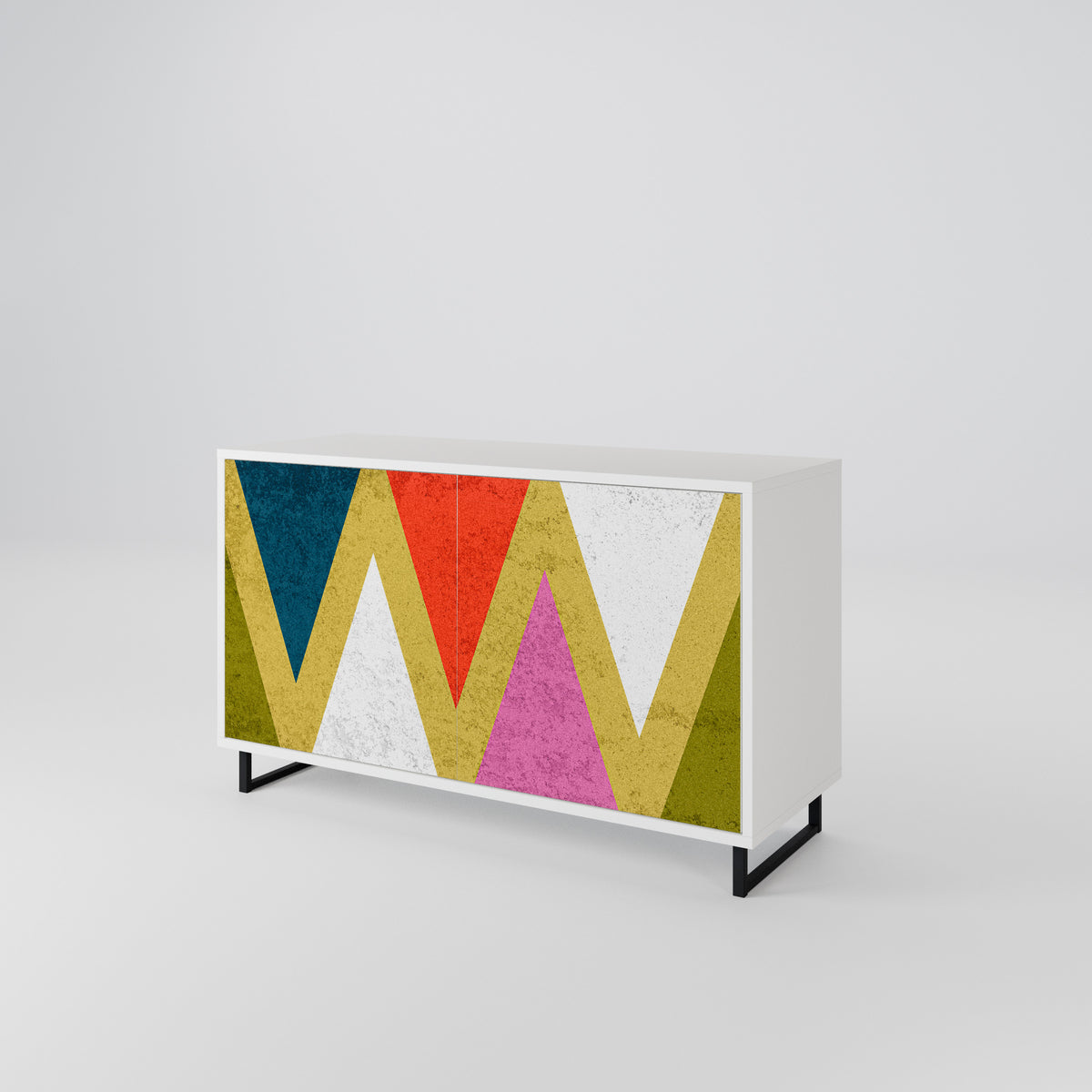 COLORFUL TRIANGLES 2-Door Sideboard