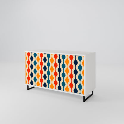 COLORFUL NOSTALGIA Skänk med två dörrar