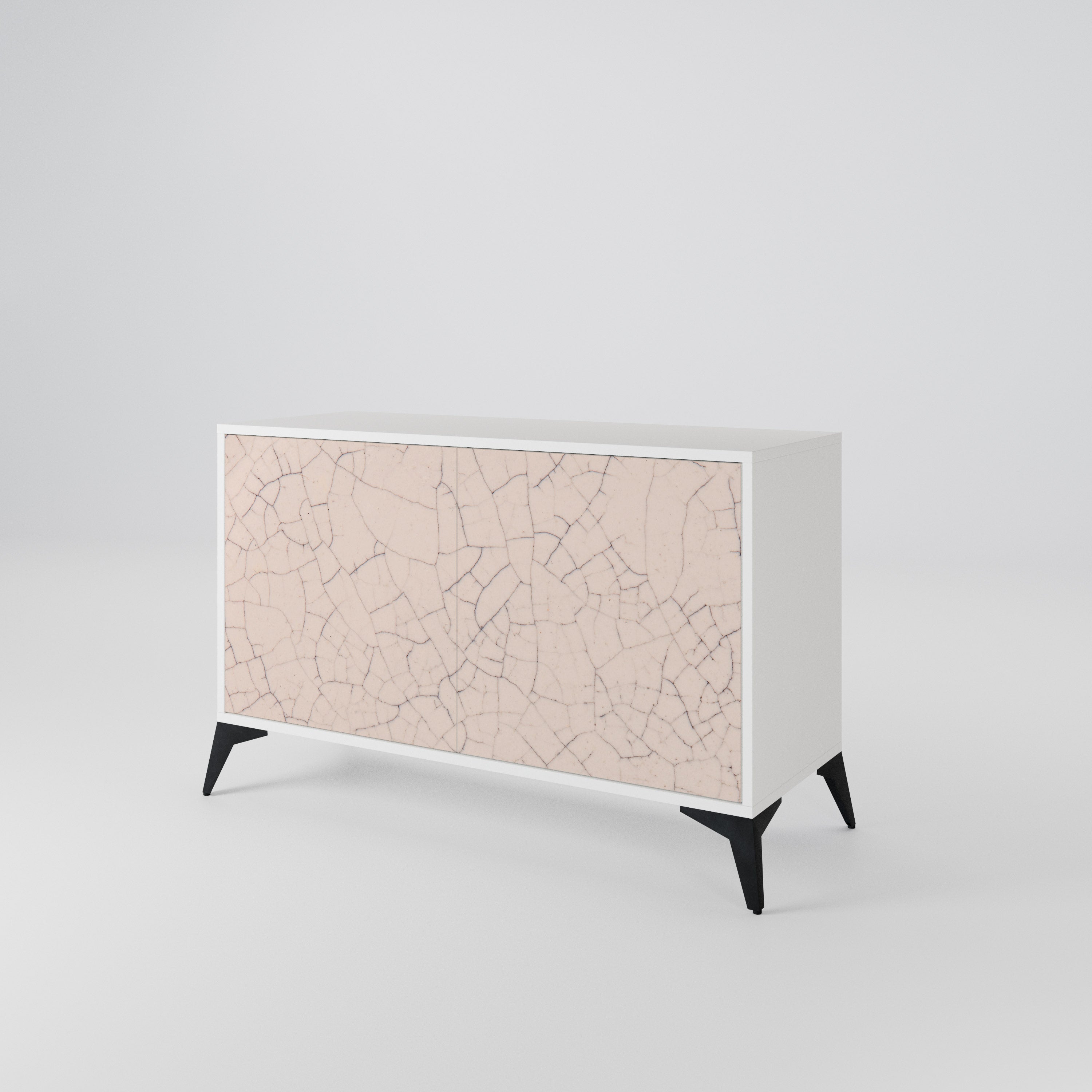 CERAMIC TEXTURE Skänk med två dörrar