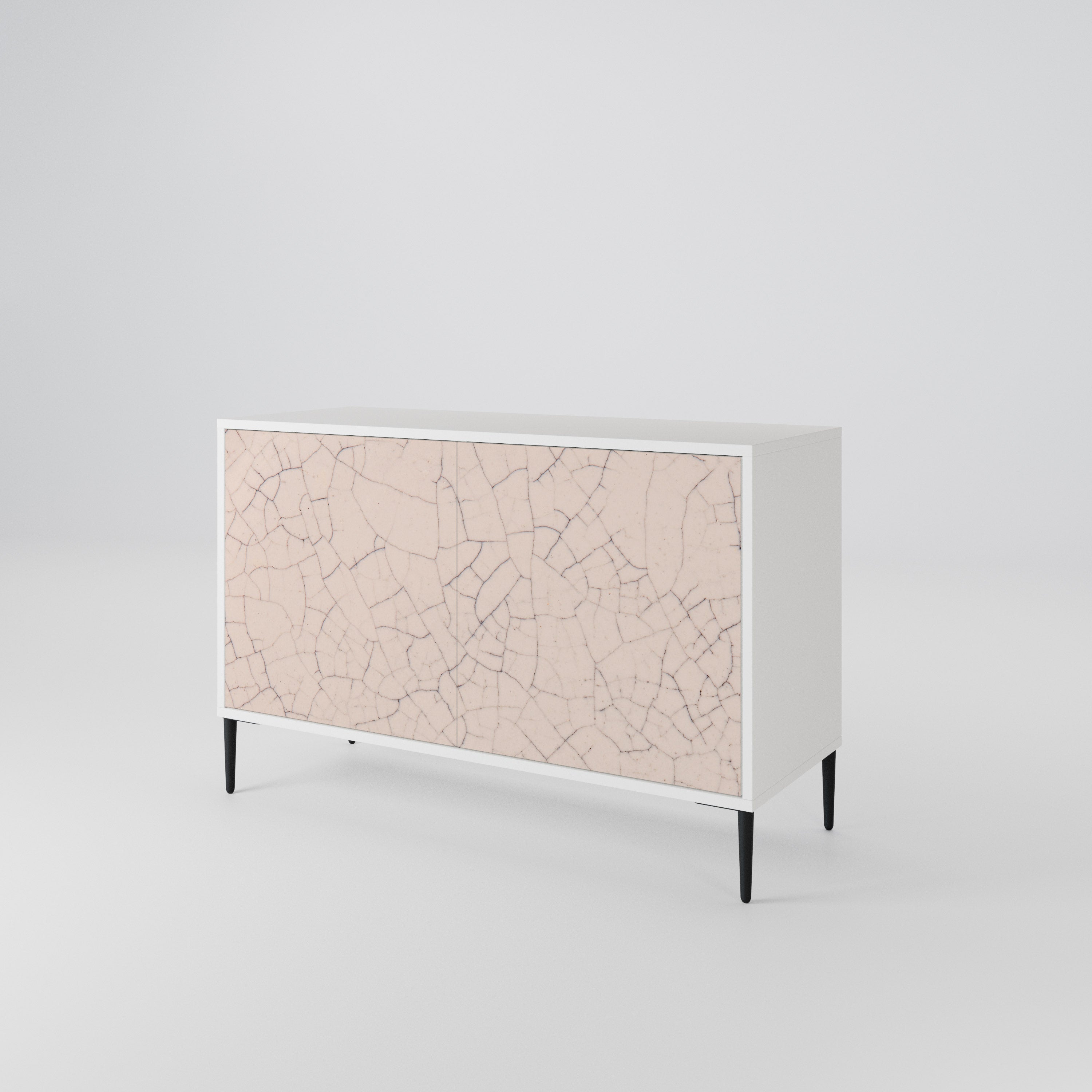 CERAMIC TEXTURE Skänk med två dörrar