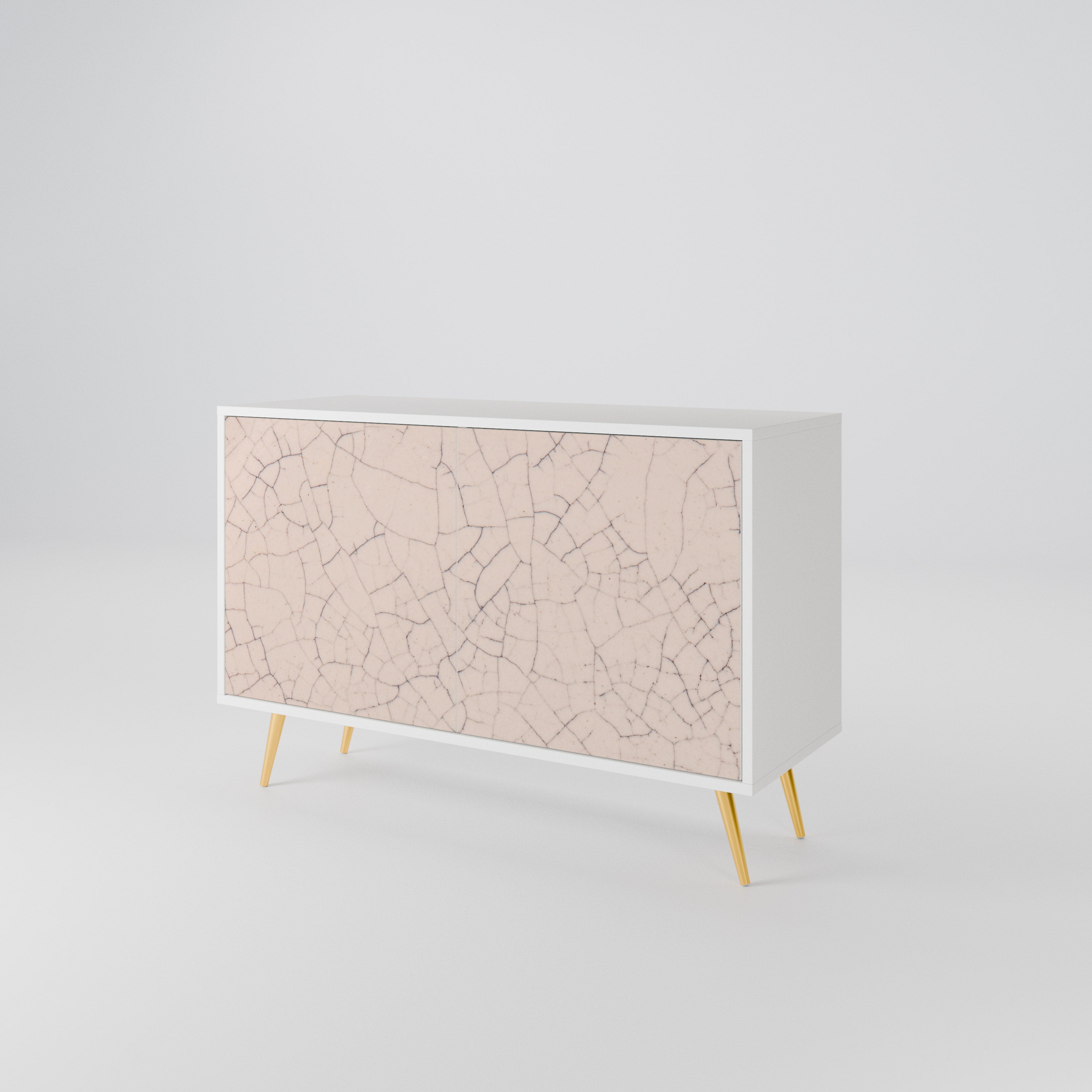 CERAMIC TEXTURE Skänk med två dörrar