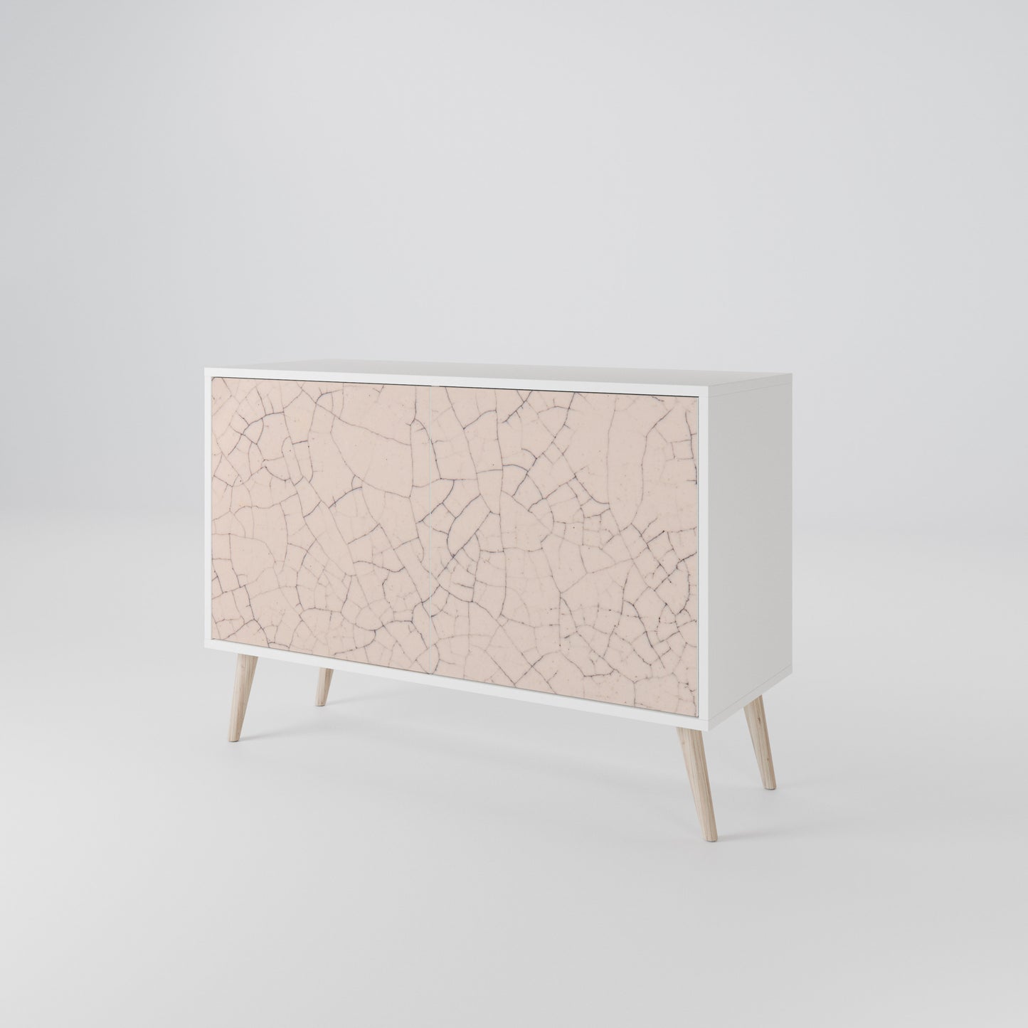 CERAMIC TEXTURE Skänk med två dörrar