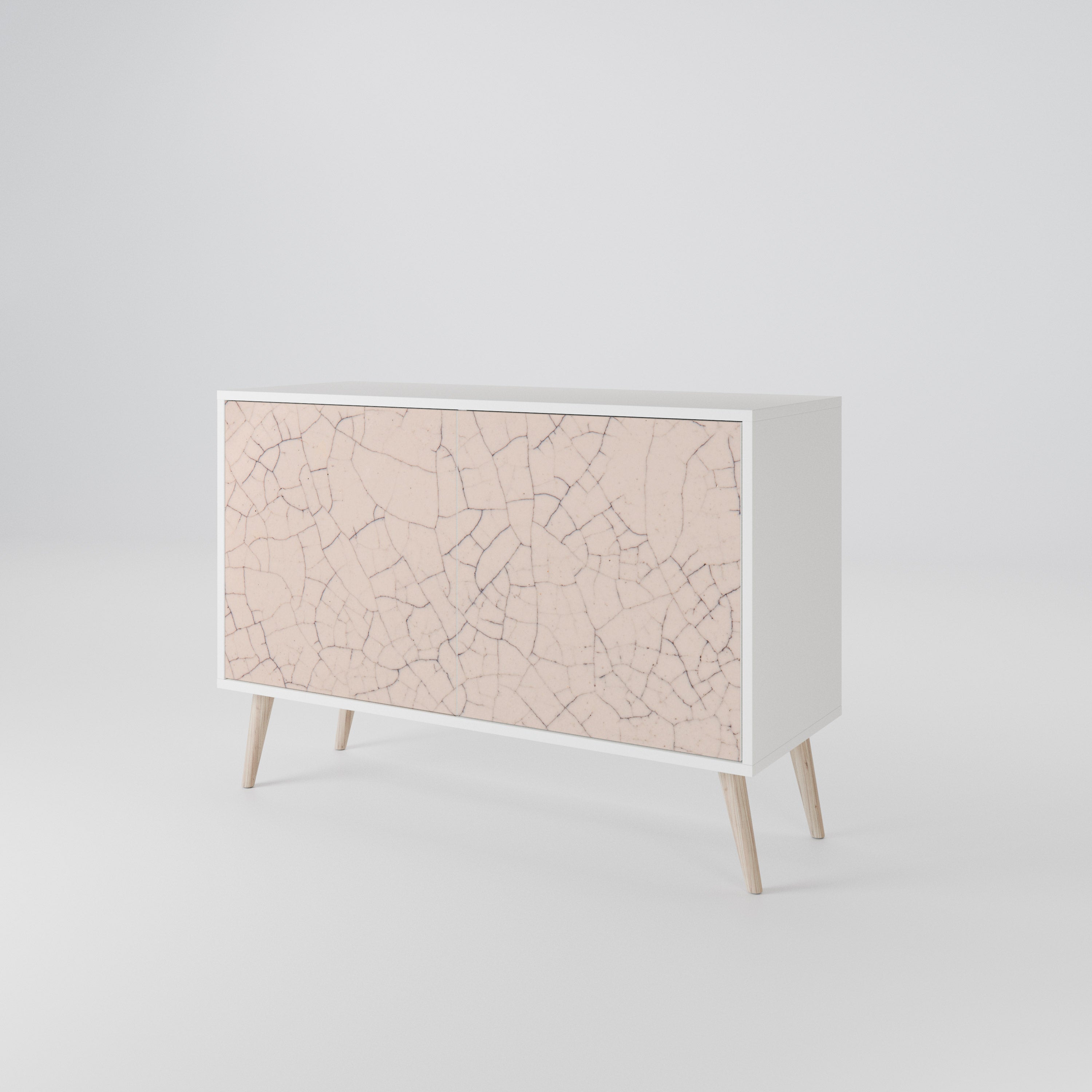 CERAMIC TEXTURE Skänk med två dörrar
