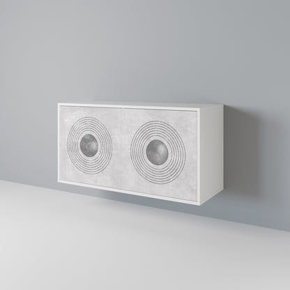 SOLID CIRCLES Skänk med två dörrar