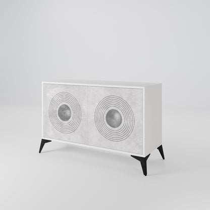 SOLID CIRCLES Skänk med två dörrar