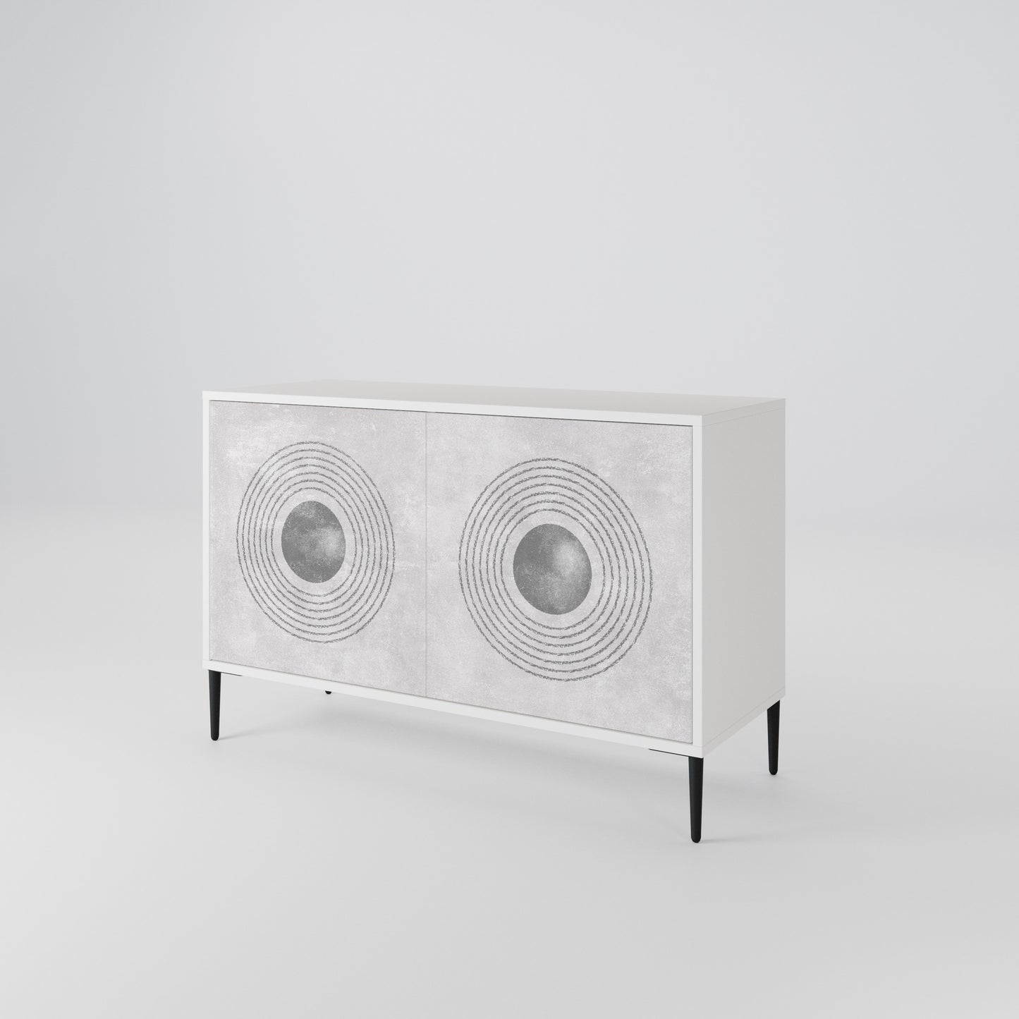 SOLID CIRCLES Skänk med två dörrar