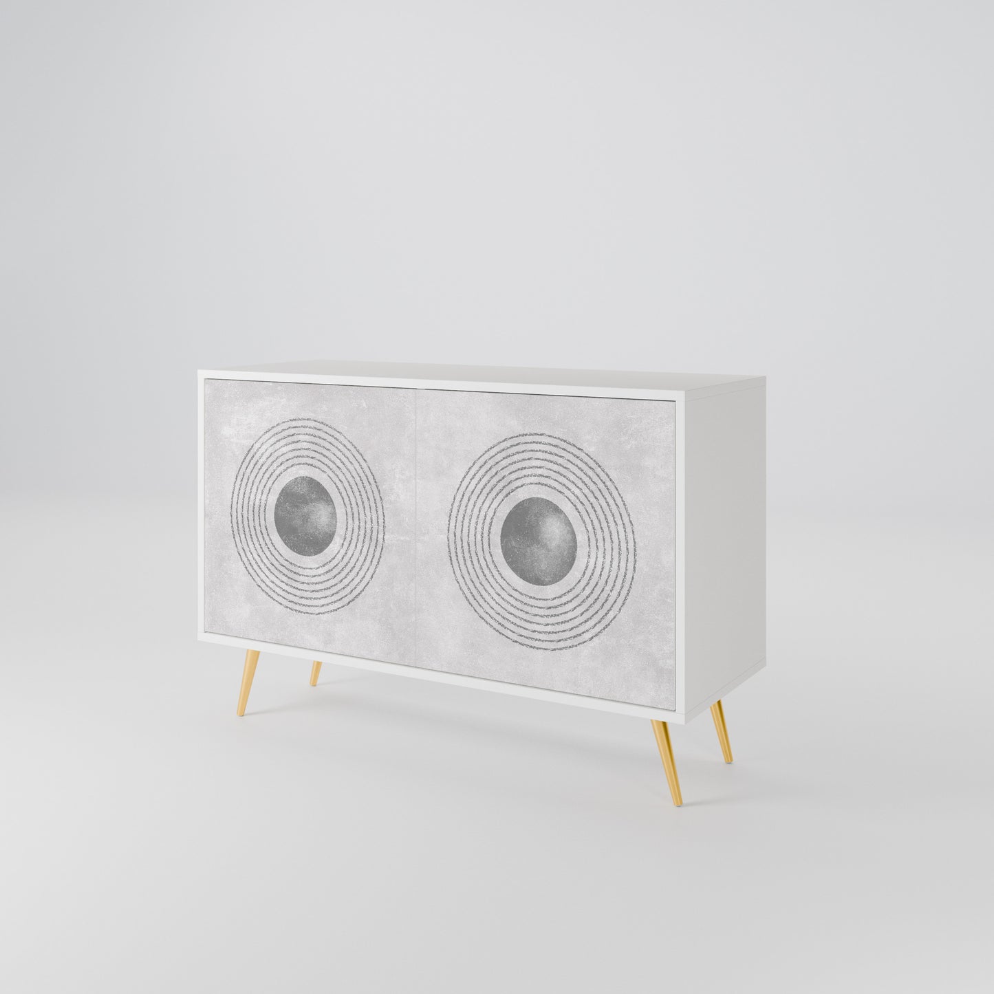 SOLID CIRCLES Skänk med två dörrar