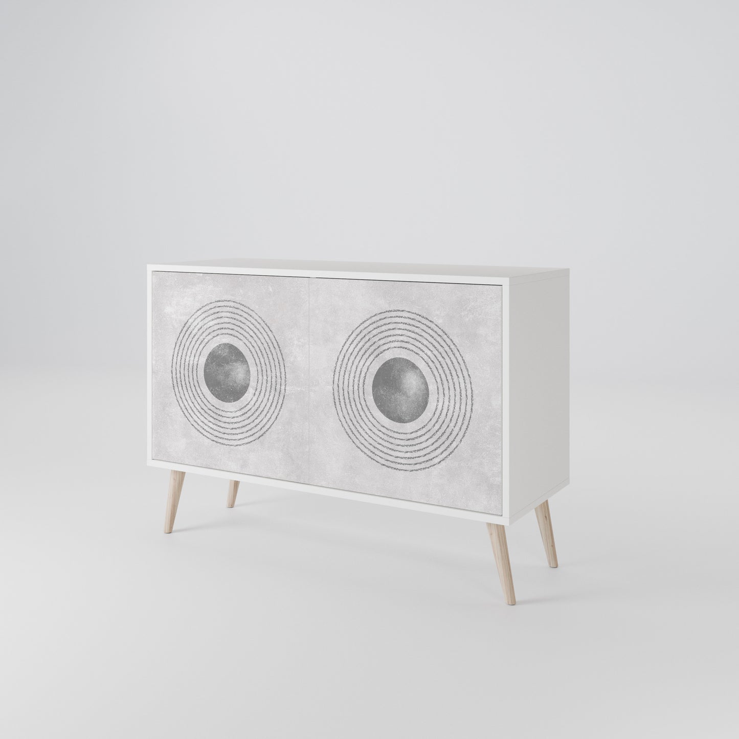 SOLID CIRCLES Skänk med två dörrar