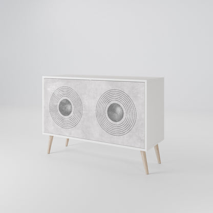 SOLID CIRCLES Skänk med två dörrar
