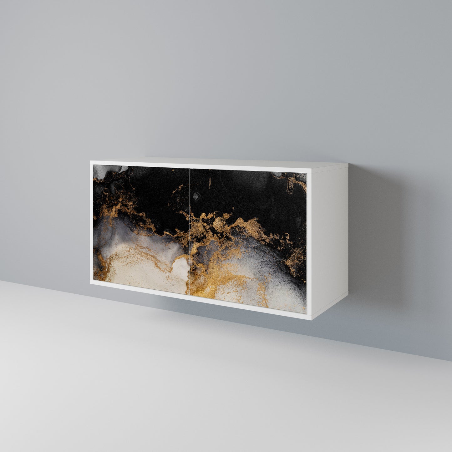 MARBLE OF TOMMORROW Skänk med två dörrar