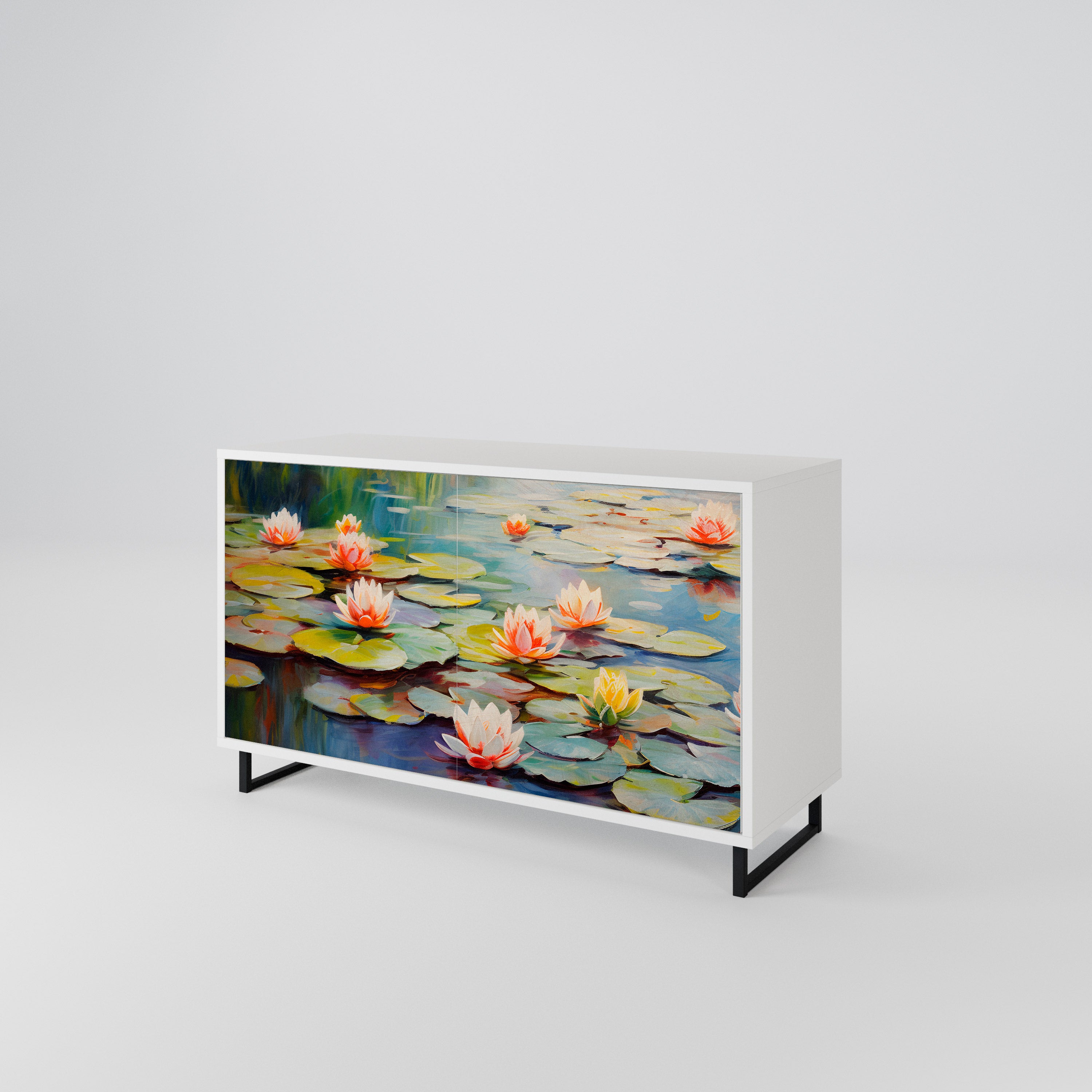 BLOOMING WATERS 2-Door Sideboard