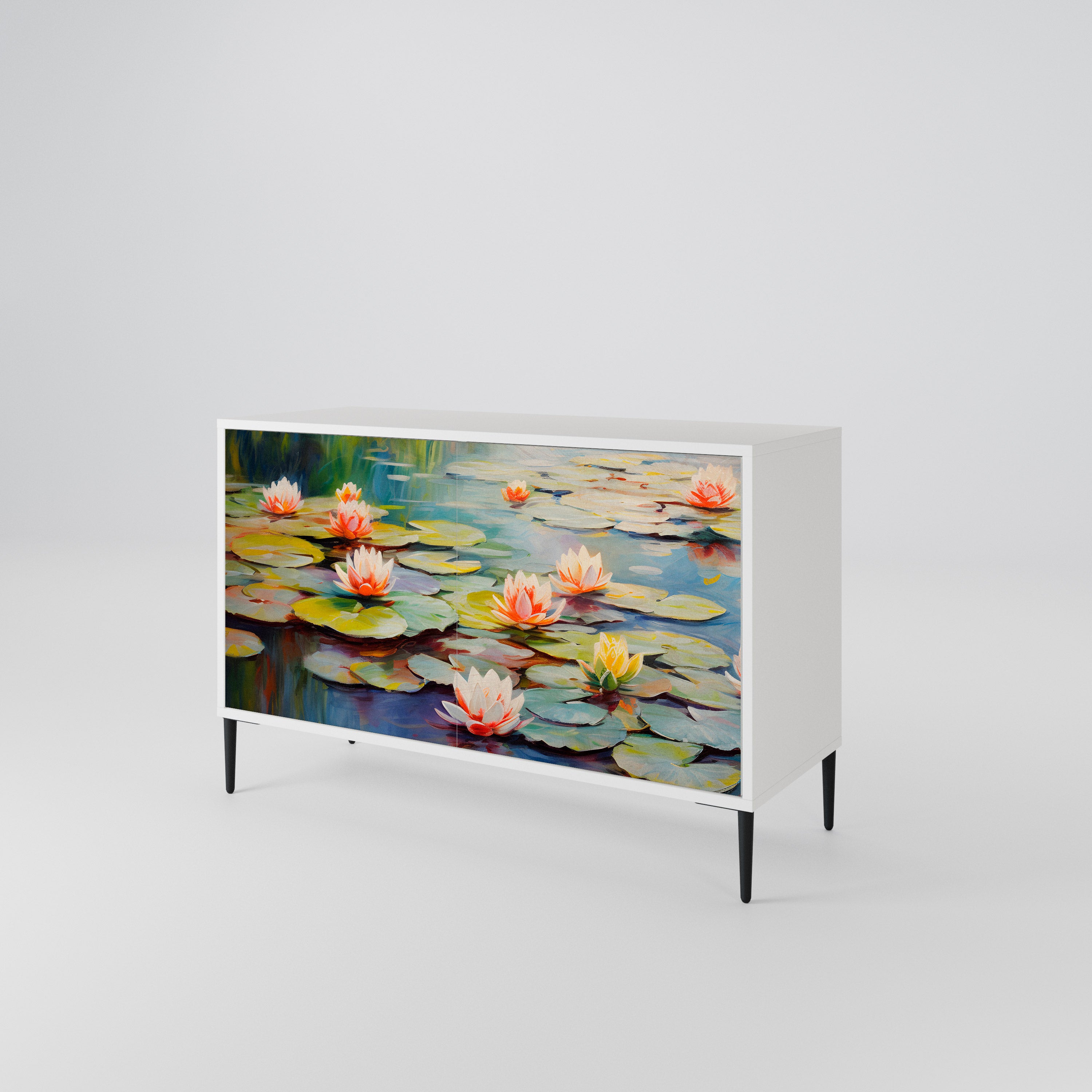 BLOOMING WATERS 2-Door Sideboard