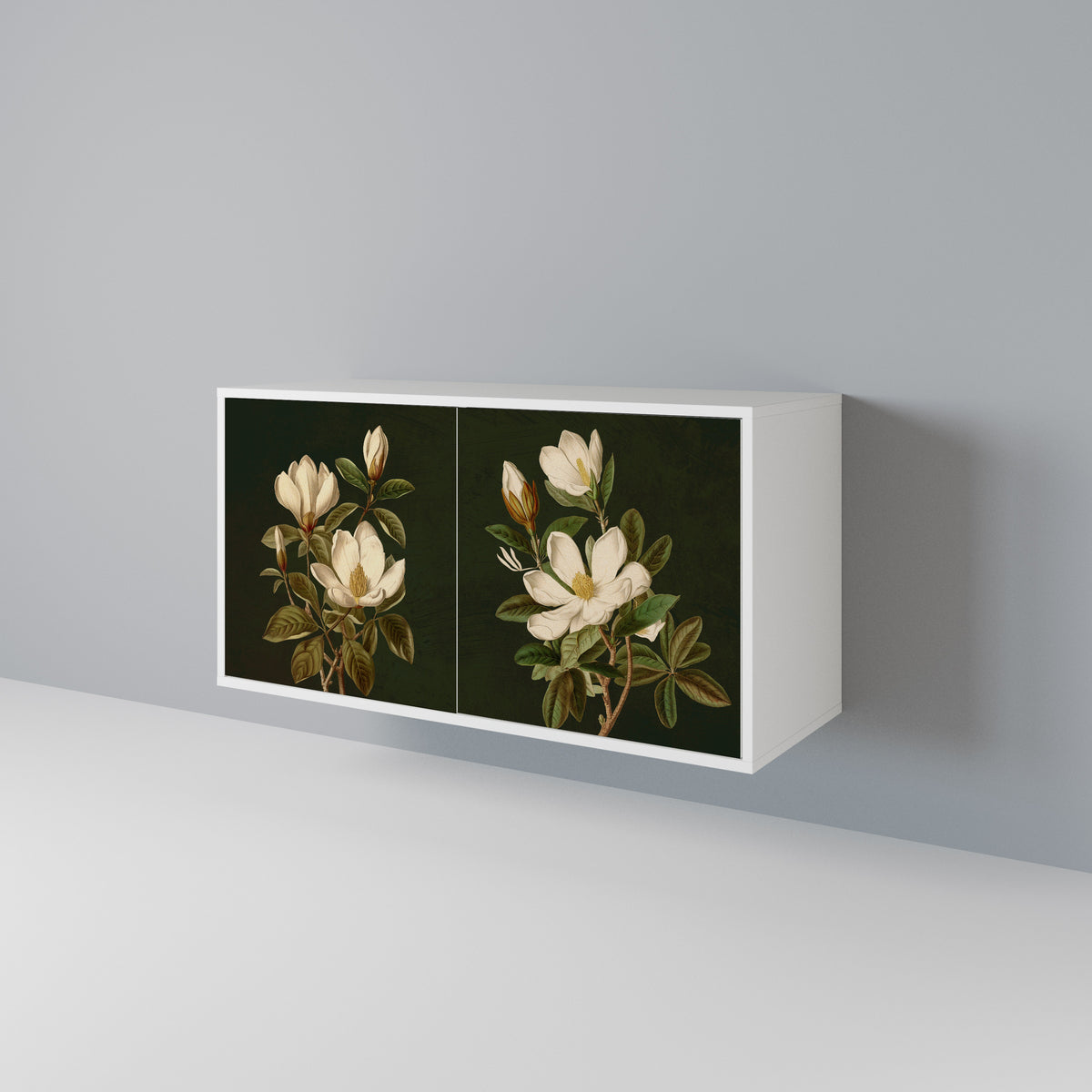 FLORAL NOIR Skänk med två dörrar