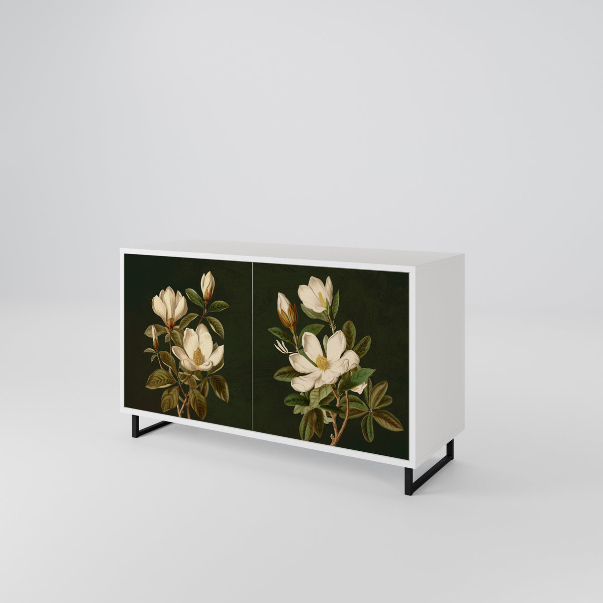 FLORAL NOIR Skänk med två dörrar
